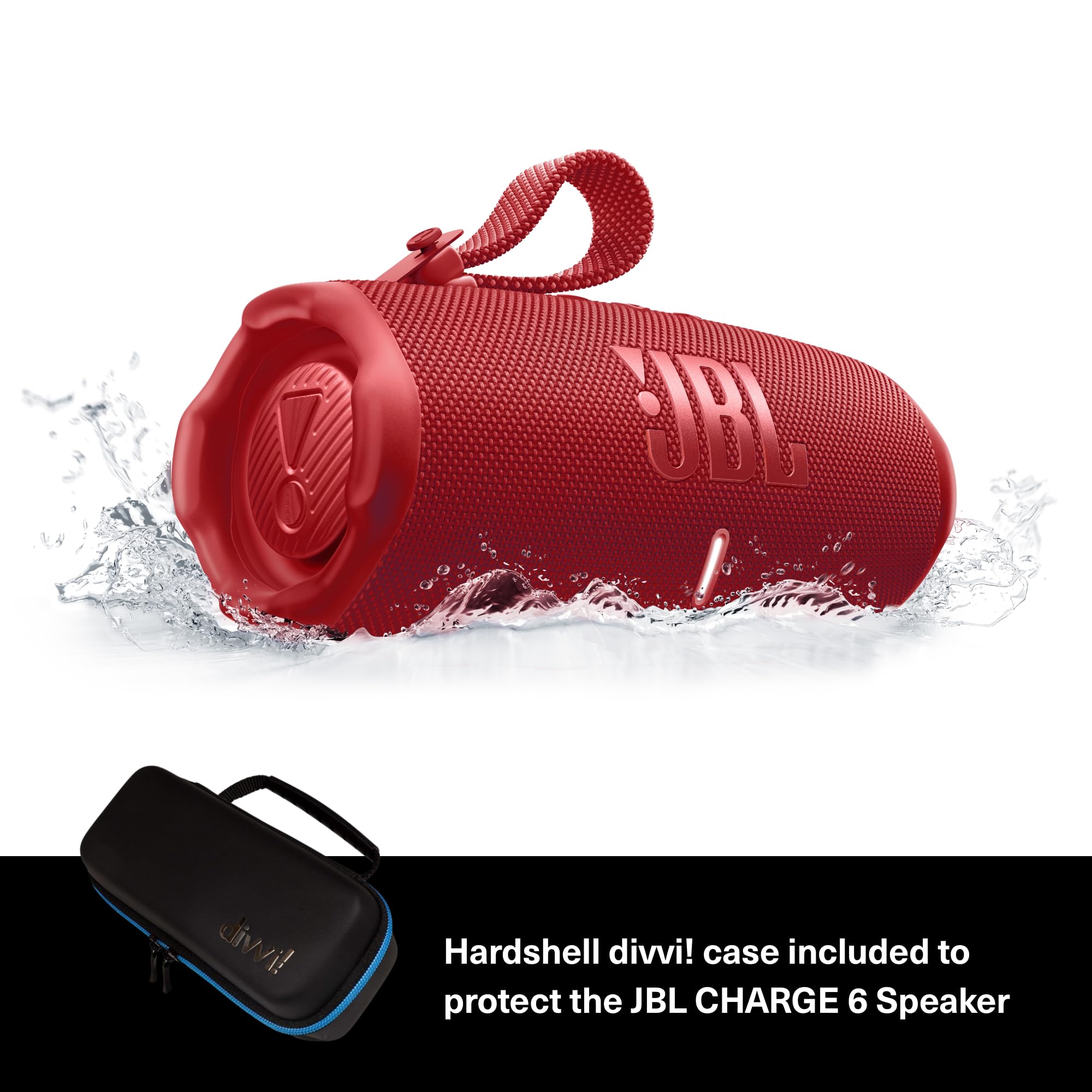 Amazon.com: JBL Charge 6 (Red) + Bundle with divvi! Protective