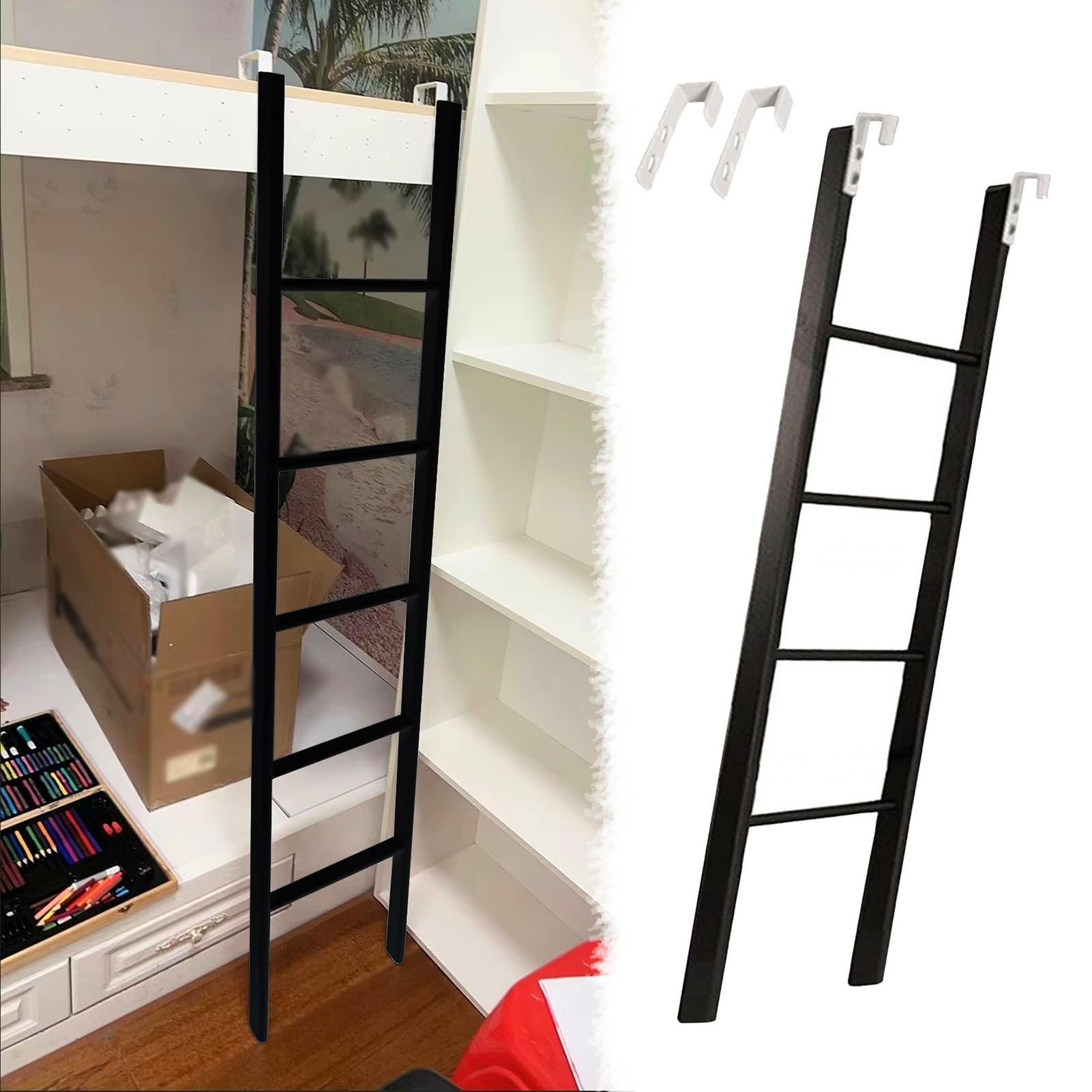Attic Bunk Bed Ladder 130cm/50 Side Ladder for Home & RV HeavyDuty Bunk Ladder for Safe Climbing SpaceSaving Design for Kids & Adults
