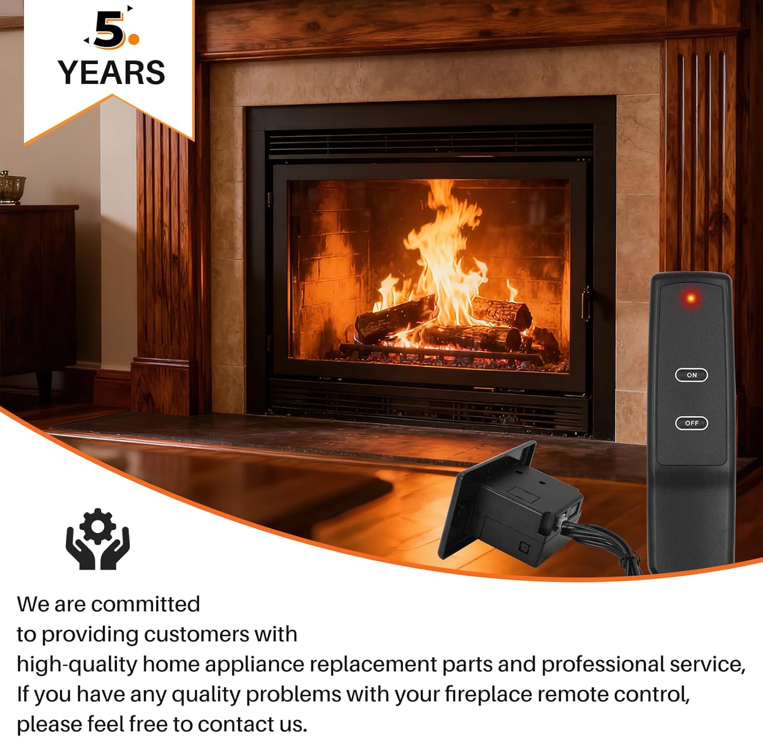 Gas Fireplace Remote Control, for Millivolt Valve Appliance, for skytech, Ambient, Majestic, Napoleon, monessen, Empire and More, 3 Year Warranty