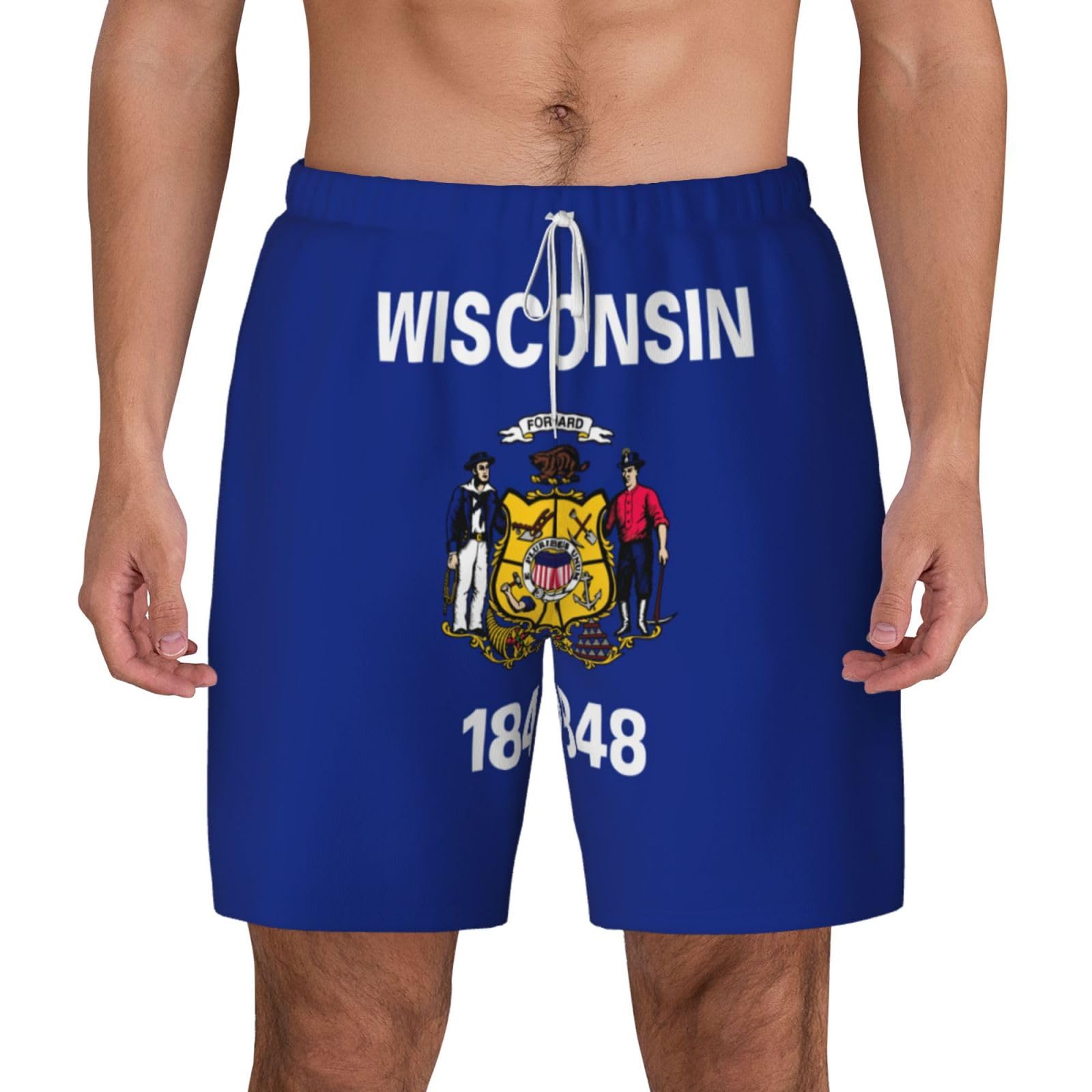 Short de bain homme anti-frottement doublure de compression - 8
