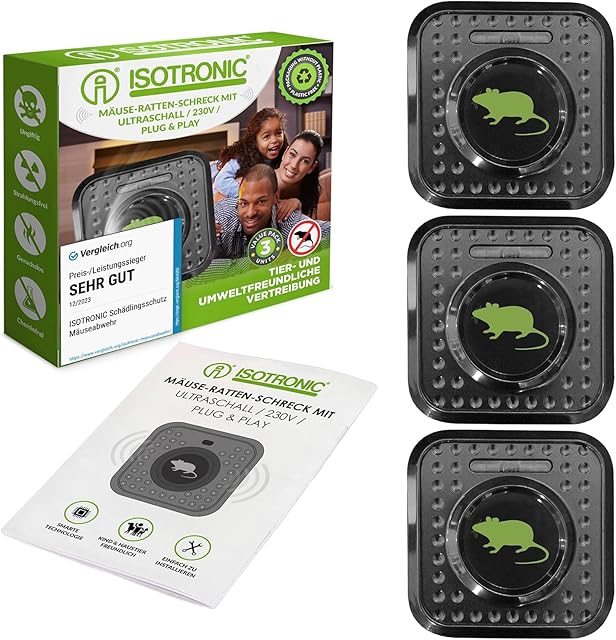ISOTRONIC Ochrona przed szkodnikami, ochrona myszy, 230 V, ochrona przed szczurami i myszami (3)