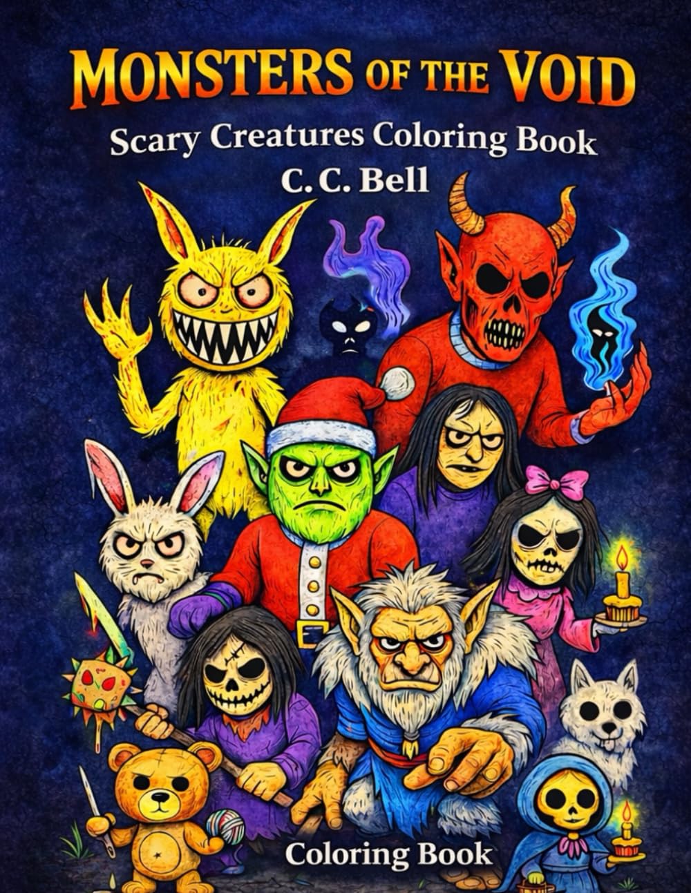 Monsters of the Void: Scary Creatures Coloring Book