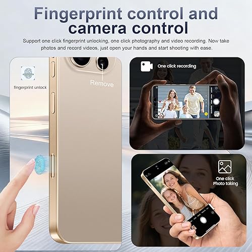 Miniatura 2 de Teléfono celular desbloqueado de 16 pm, pantalla HD de 6.99 pulgadas, teléfono 5G de 16+512 GB desbloqueado, Android 14.0, cámara de zoom de 68+108