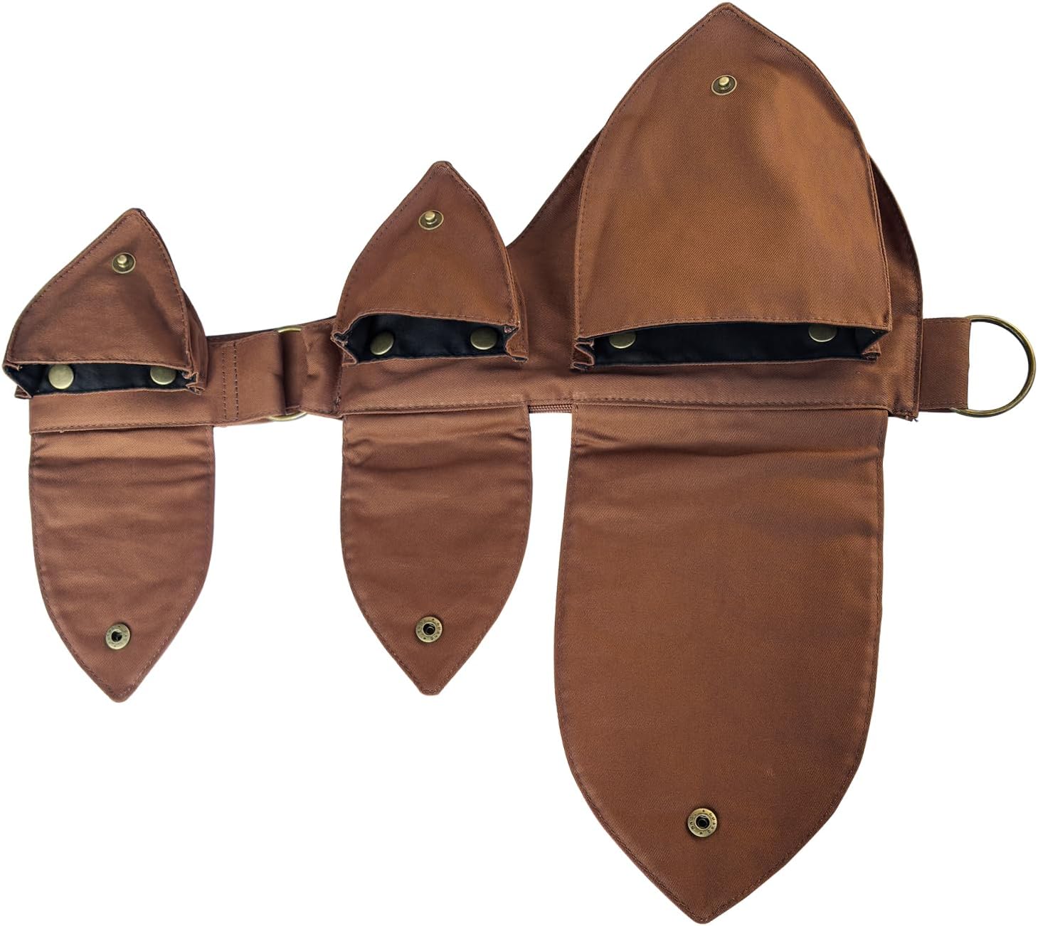 Plus Size Renaissance Bag Festival Waist Pack for Women - Adjustable Thigh Ren Faire Belt | Polyester Leg Pouch | Perfect Accessories for Festival Adventures, Cosplay & Prop (Coffee) - Image 4