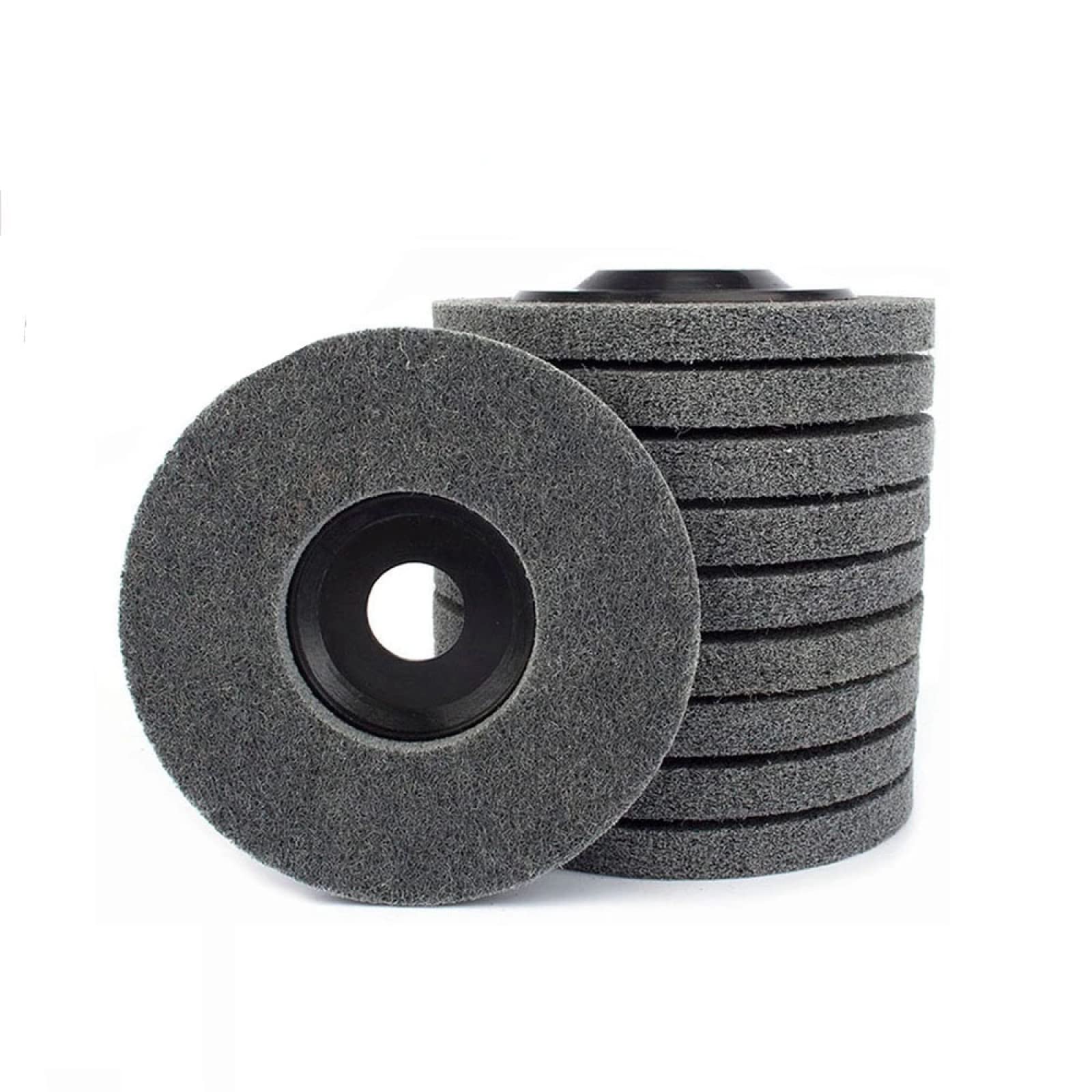 100mm 115mm 125mm Disco Abrasivo In Tessuto Non Tessuto Per Lucidatura In Fibra Di Nylon 4-5 '' Mola Per Lucidatura Per Metallo,115x22 Mm