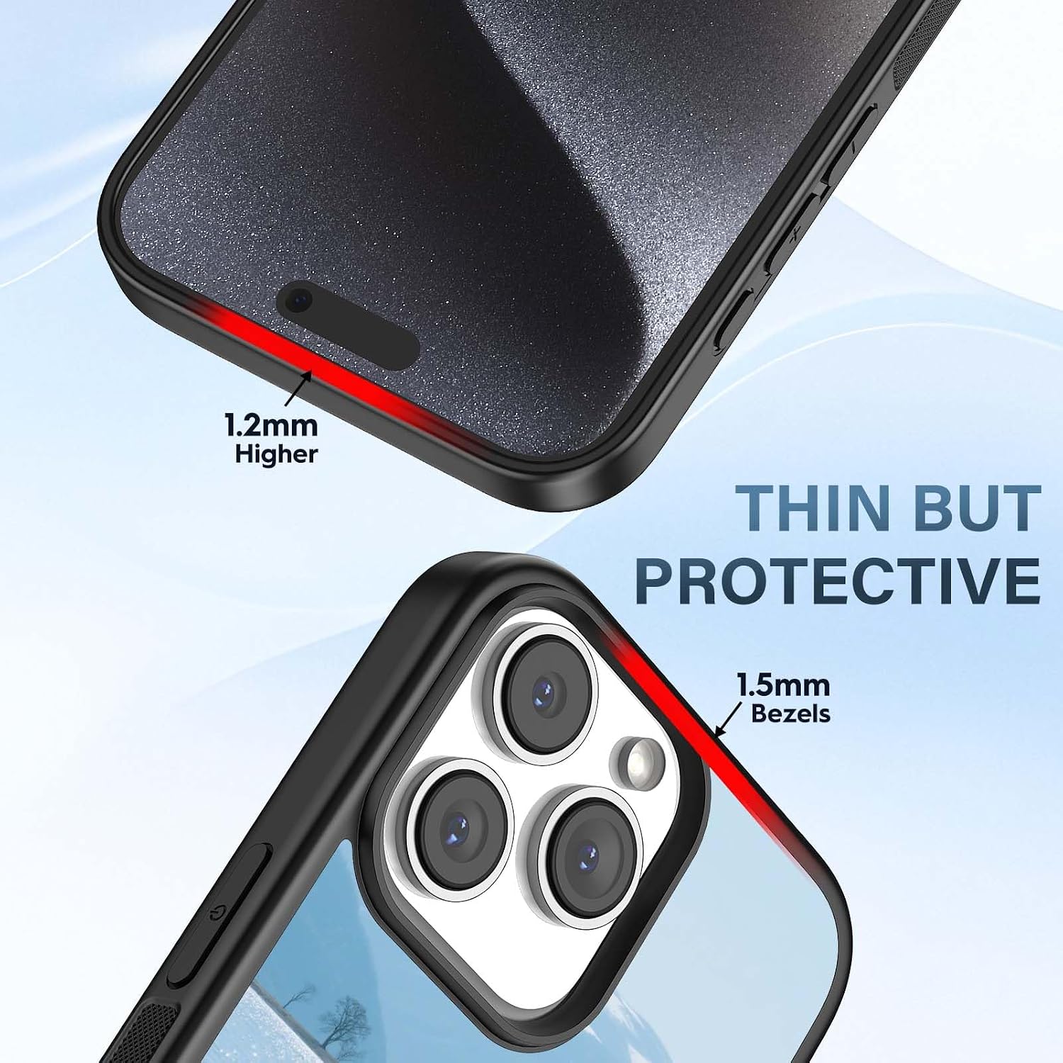 2 Pieces Magnetic for iPhone 15 Pro Max Sublimation Blank Case image 5