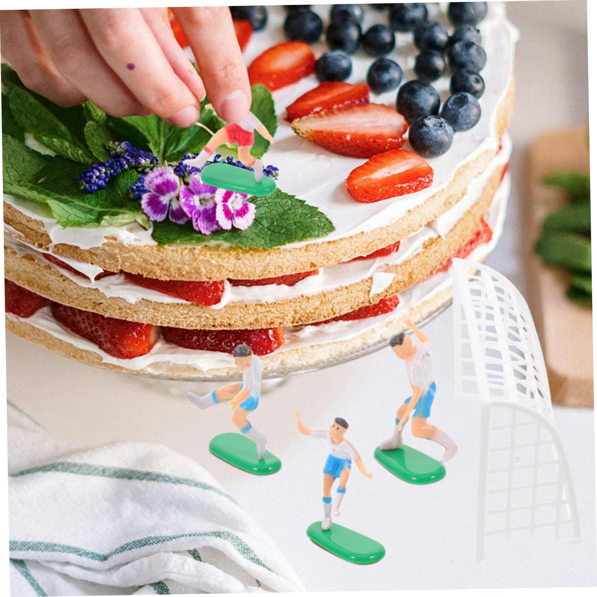 Amosfun 4sets Decorazioni Per Toppers Per Compleanno e Accessori Per e Riusabile e Usare