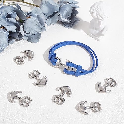 Miniatura 9 de UNICRAFTALE 12 cierres de gancho de anclaje de acero inoxidable 304 de 1.024 in de largo, cierres de gancho de cuerda, cierres de anclaje de metal,