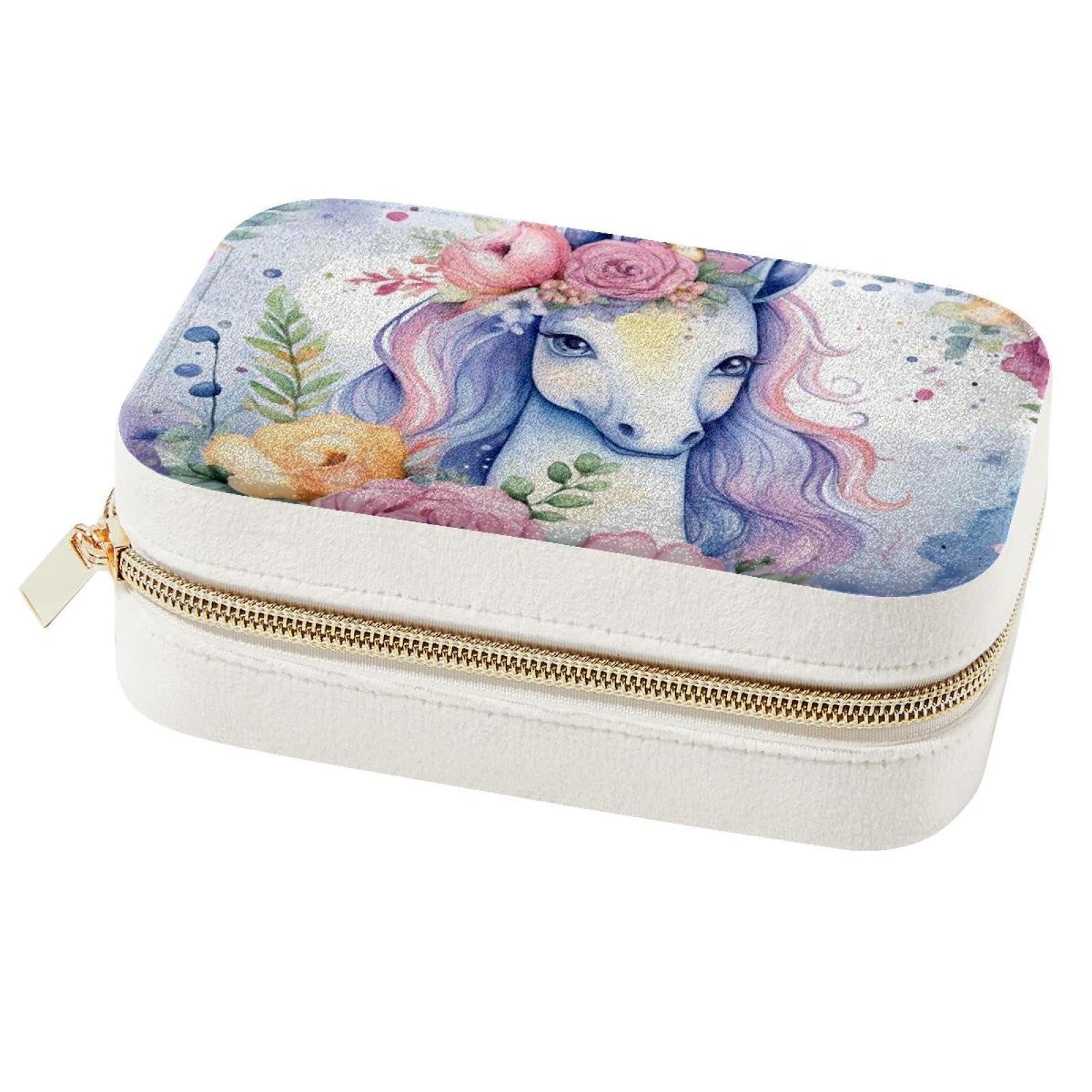 Cadeau de boîte à bijoux pour fille avec de magnifiques fleurs