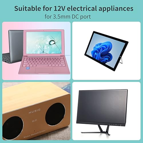 Miniatura 3 de Adaptador 12V2A, solo aplicable a computadoras portátiles con adaptadores de corriente de 12V2A y conector de DC3.5