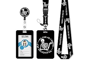 Playboy Lanyard for Keys: Cute and Durable Badge Holder with Breakaway Lanyard