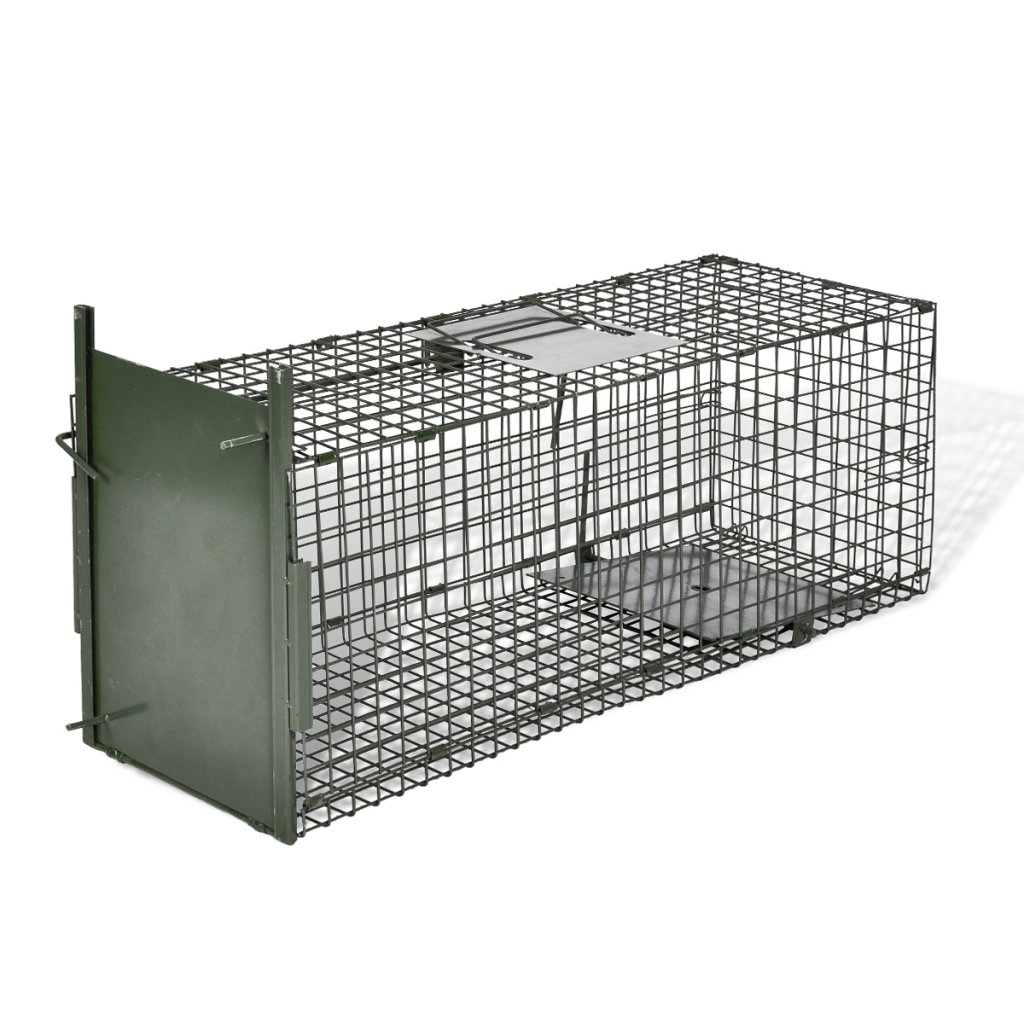 Festnight Piège à Souris Attrape à Animaux Piège de Capture en Acier avec 1 Porte 80 x 25 x 25 cm