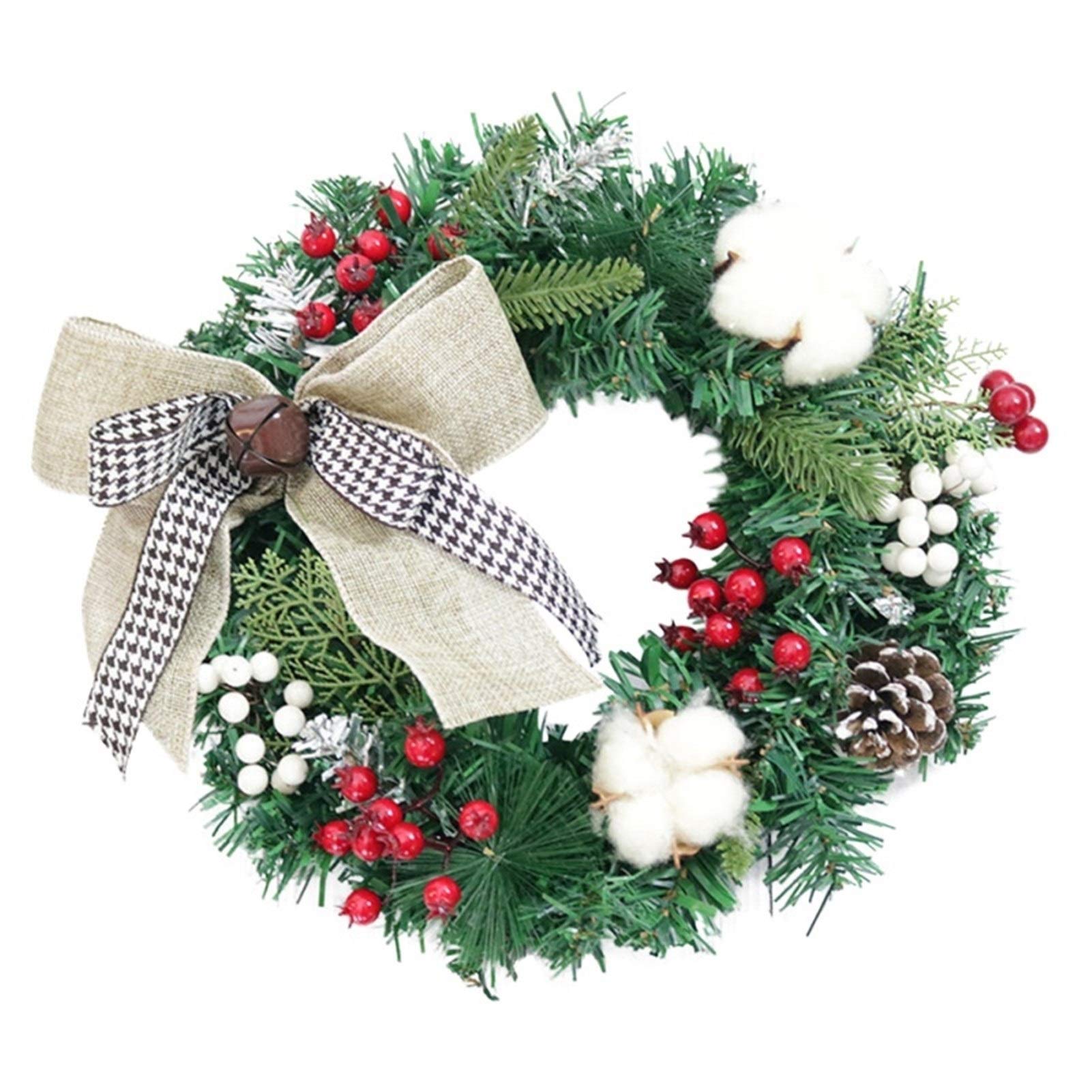 Guirlande d'automne sans entretien pour décoration de porte Noël