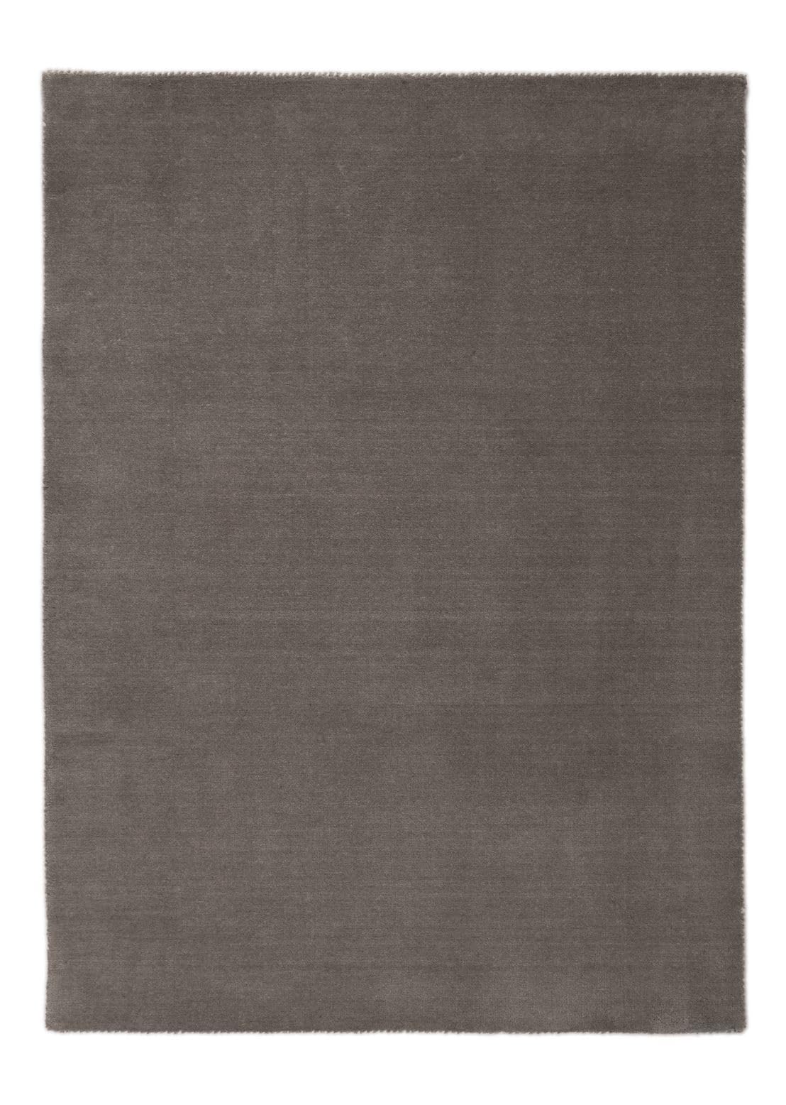 carpetfine handgefertigter Wollteppich Gabbeh Lola Grau 200x250 cm Weich, Hochwertig, Zeitlos | Reine Schurwolle für Gemütlichkeit & Eleganz im Wohn- und Schlafzimmer