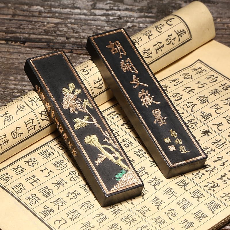 Anhui Tunxi Hu Kaiwen One Liang Special-Grade Pine-Soot Ink Block, Ink Stick, Calligraphy Supplies 徽墨