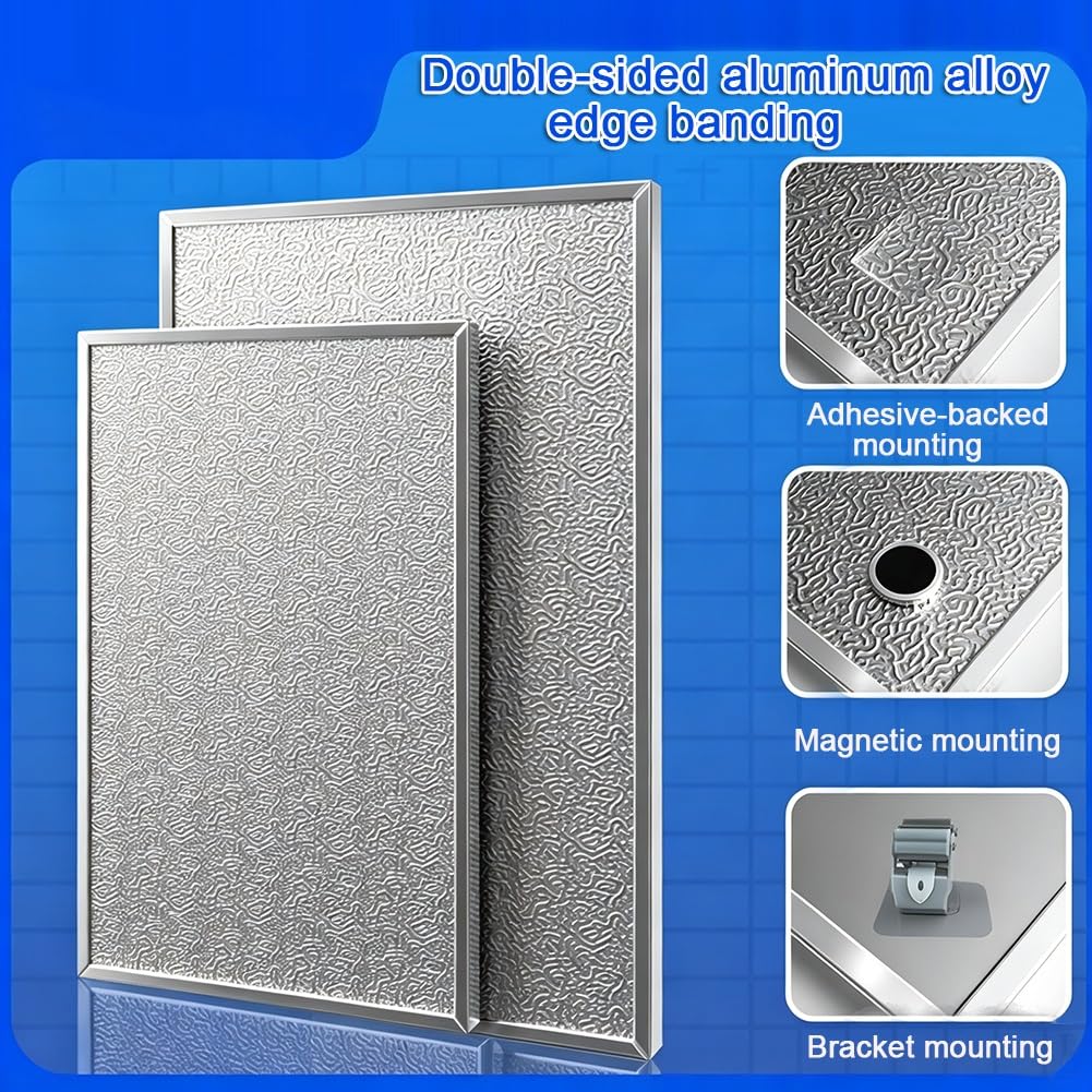 GZHERVICES Protector Contra Salpicaduras Y Escudo Térmico De Papel De - | Paquete De 1 Unidad Alta Densidad Ignífugo, Resistente Al Calor, Aislamiento Para Altas Temperaturas(Silver-A,60x70cm)