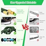 Expandable Garden Hose 50FT, 10-Function Spray Nozzle, Upgraded Latex Core Inner Pipe Retractable Water Hose with Sturdy 3/4'' Fittings Flexible Lightweight Water Hose with Hook and Storage Bag