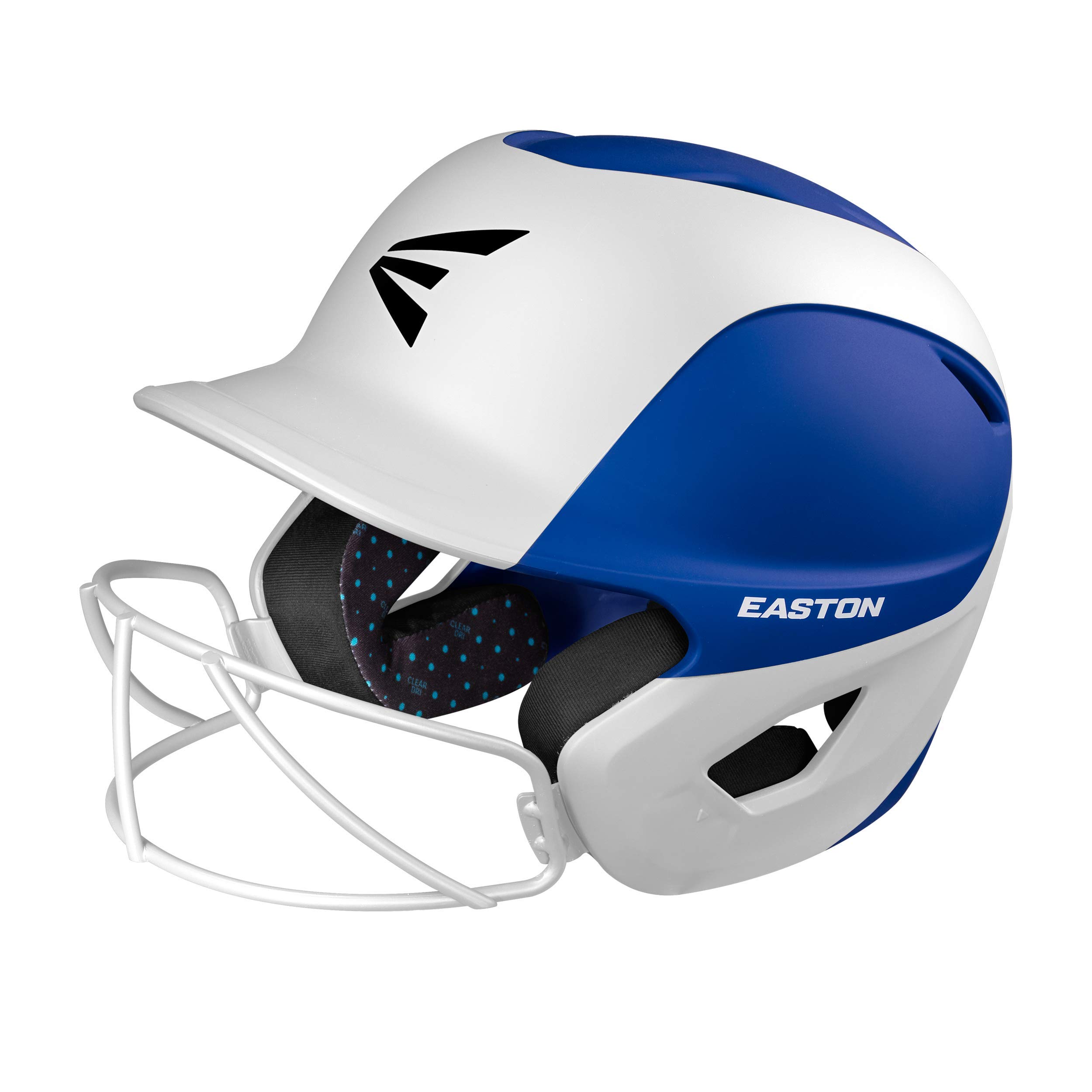 EASTON GHOST Fastpitch Softball Batting Helmet, 2021, 2 Tone Matte, Redesigned Shell/Padding Reinforced Crucial Impact Areas, Plus Improved Visibility Facemask, ClearDri/Aegis
