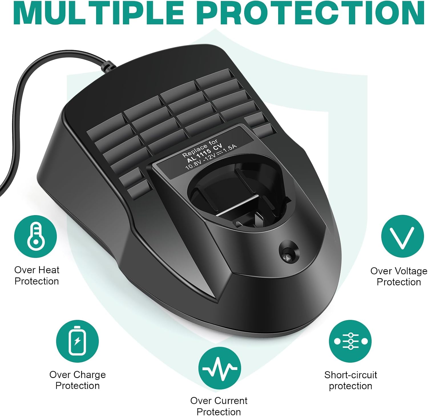 BC330 12-Volt Replacement Battery Charger for Bosch12-Volt Lithium-Ion Batteries