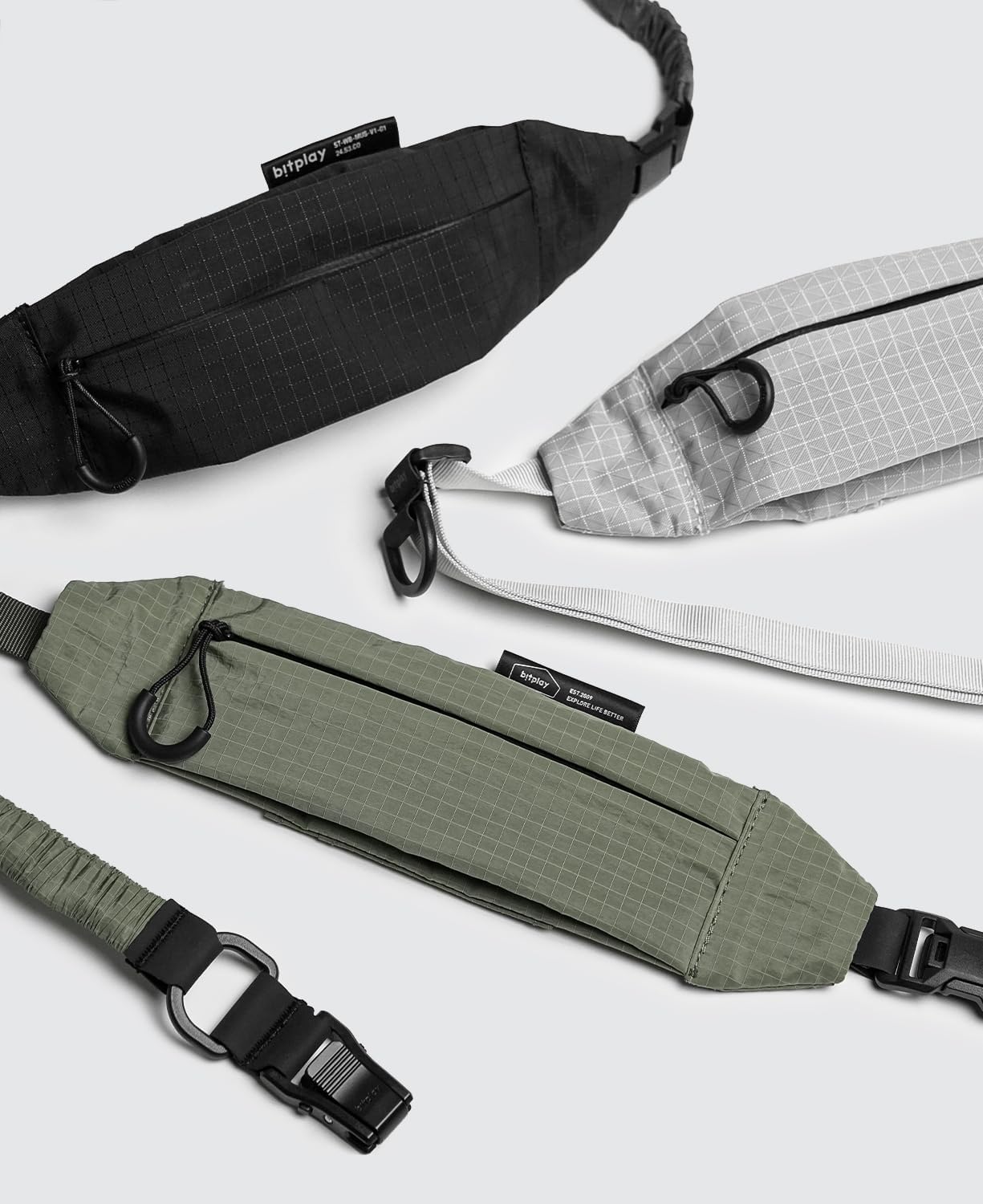 bitplay Sling-bag Strap, Clip and Go Strap for Phone, Camera Strap, Lanyard with Detachable Pouch, Moss Green