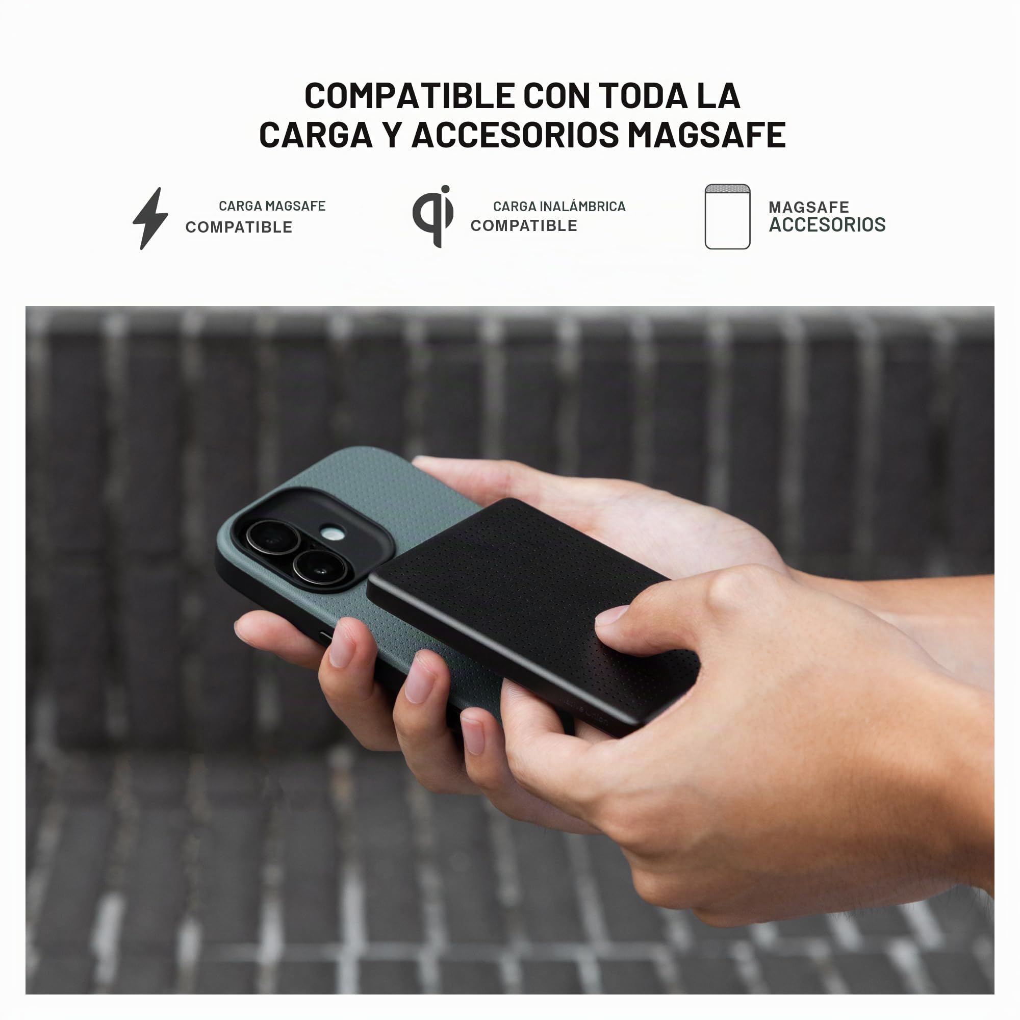 Native Union Funda Active - MagSafe - Diseño Resistente - Materiales Reciclados - Protección Anticaídas de 10 pies - iPhone 17 Pro (Piedra Arenisca)