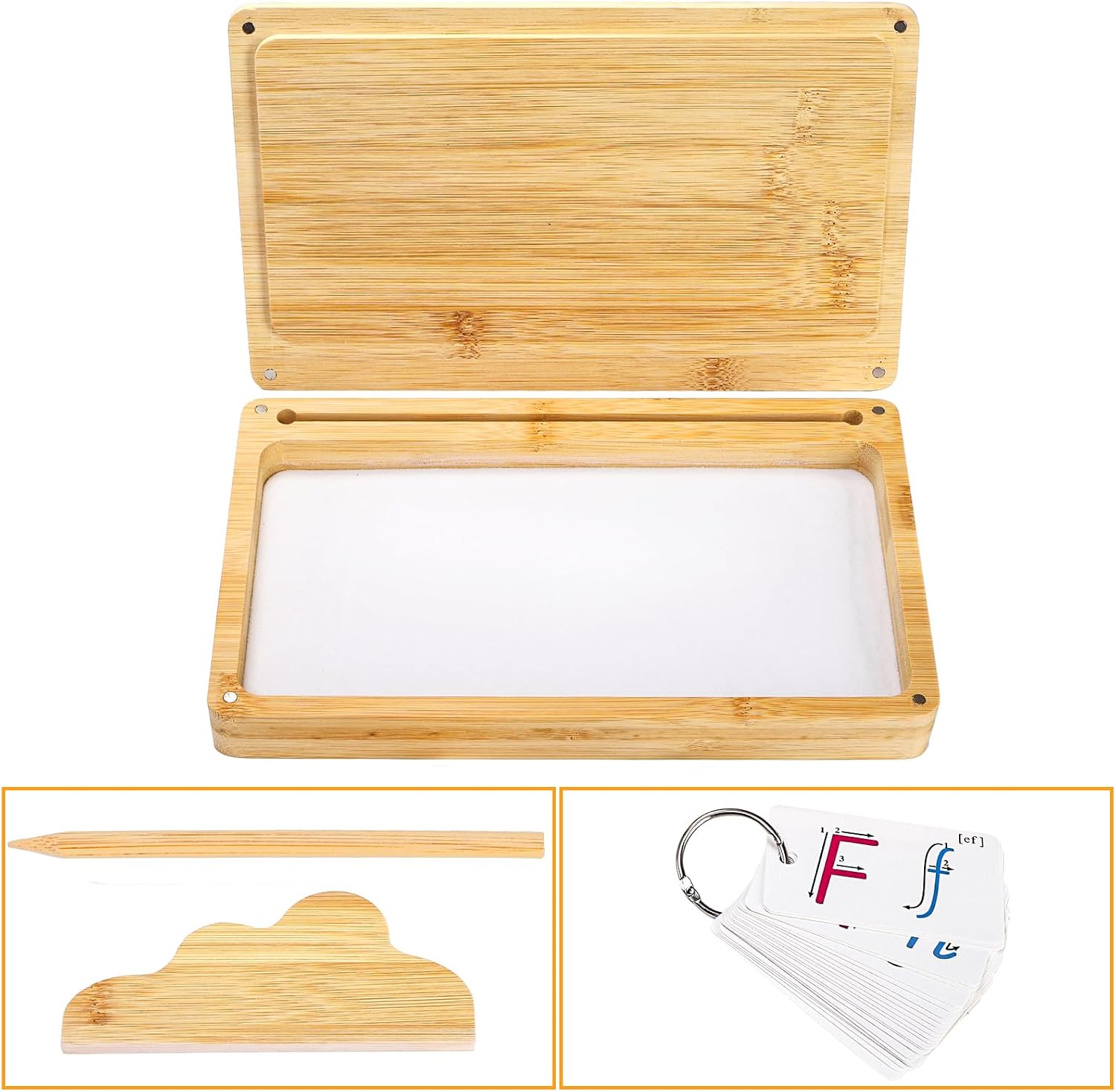 Sand Tray for Kids, Bamboo, Classroom Preschool Must Have (Pack of 5) image 3