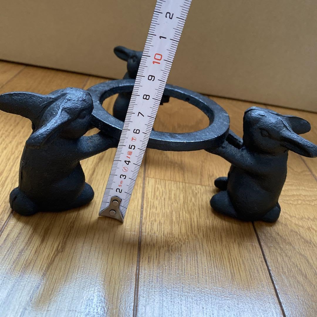 Amazon.co.jp: うさぎ 鉄瓶台 南部鉄器 : ホーム＆キッチン