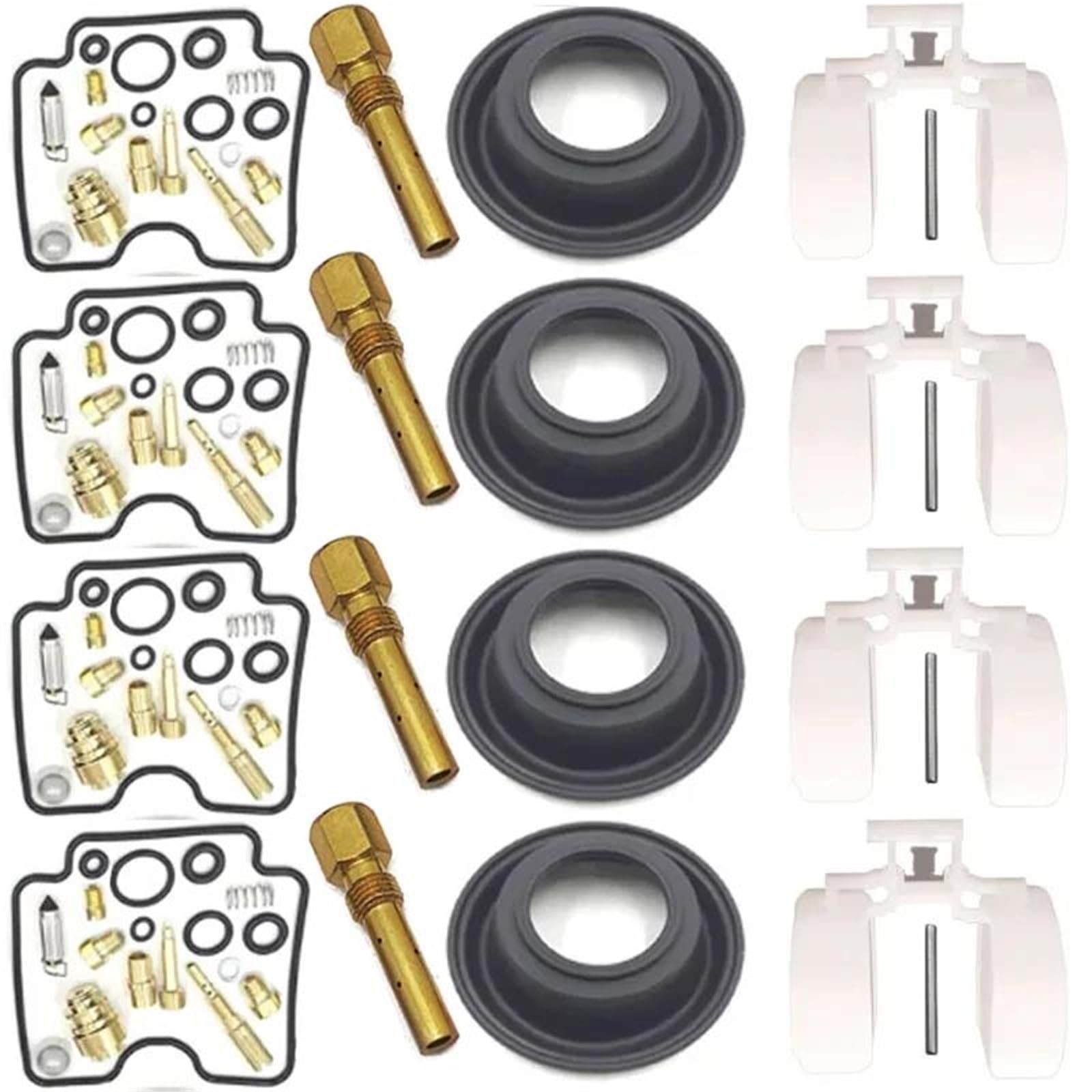 Repuesto Kit De Reparación Carburador Para Motocicleta Para SUZUKI GSF1200 Bandit GSF 1200 2001-2005 Con Diafragma Flotación Válvula Aguja Kit de Reconstrucción de Carburador(Conjunto 1)