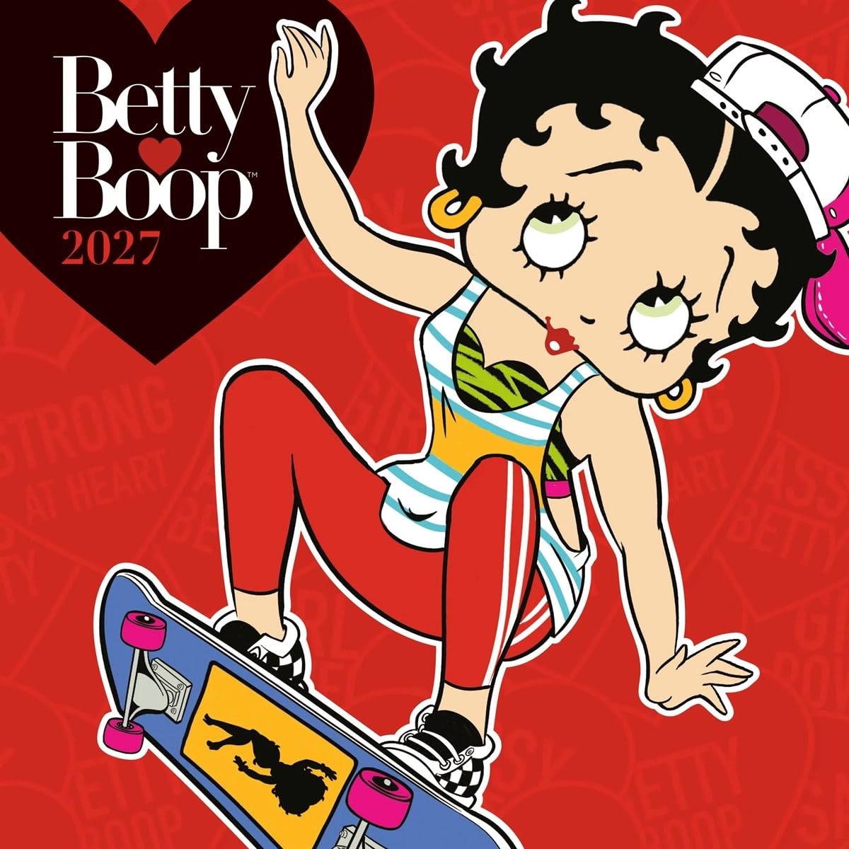 Carousel Worldwide Betty Boop 2027 Square Wall Calendar, 12-Month Calendar, Classic Cartoon Artwork