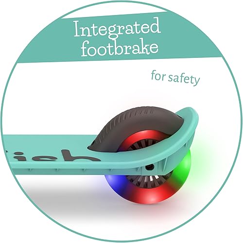 Miniatura 6 de Chillafish Flexxi Mini Glow - Patinete plegable de 2 ruedas con ruedas iluminadas, freno integrado, manillar ajustable y plegable, para niños de 5