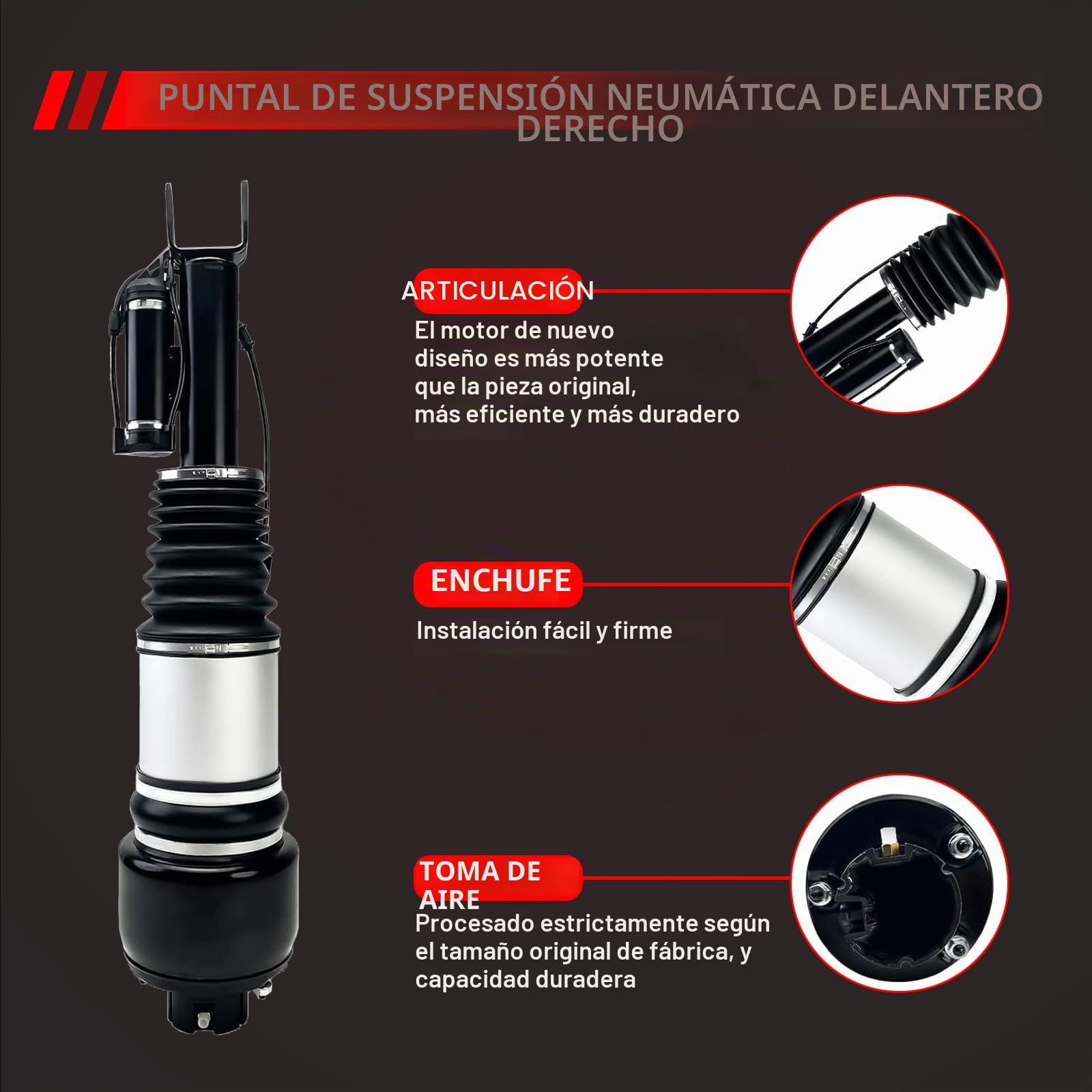 Amortiguador de suspensión neumática delantero derecho con ADS reemplazo para Mer ce-des Clase E W211 C217 S211 Clase CLS W219 Accesorios de coche Parte # 2193201213 2113205413 2113206013 2113209413