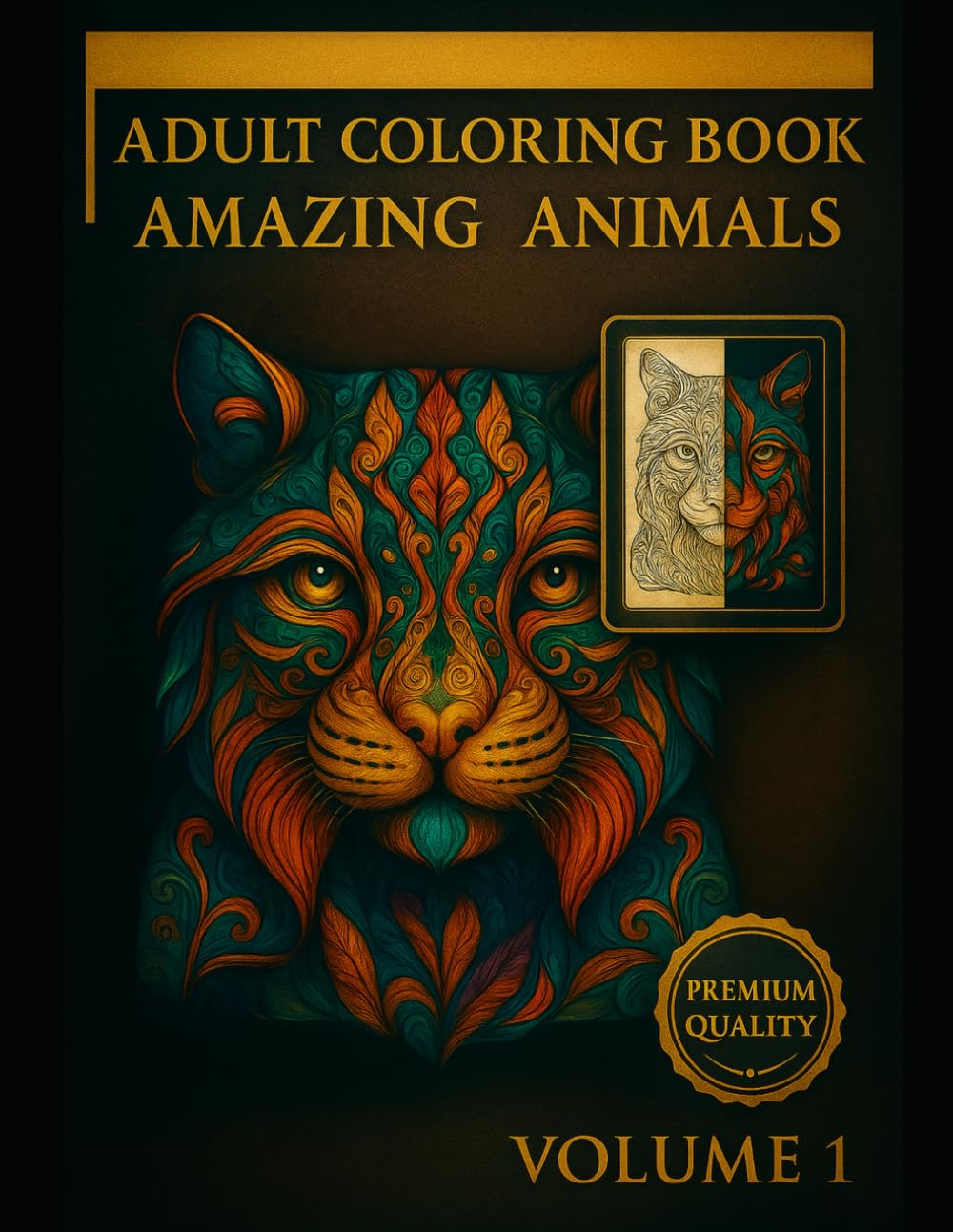 Animal Mandala Coloring Book for Adults: Beautiful Animal Patterns for Stress Relief, Mindfulness, and Relaxation