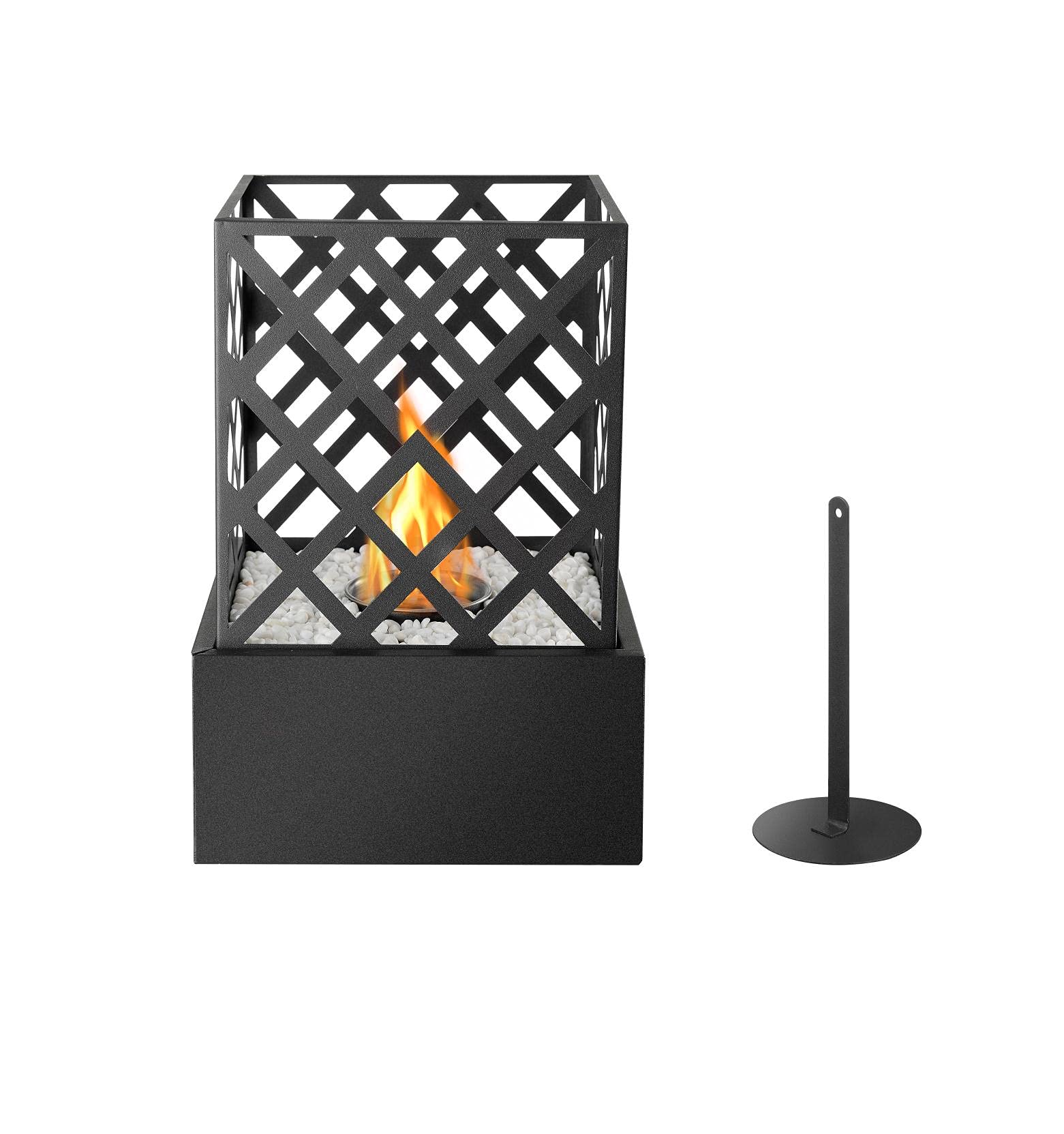 Buy KAV op Bio Ethanol Fire Pit Fireplace 22 x 22 x 29 cm Firebox