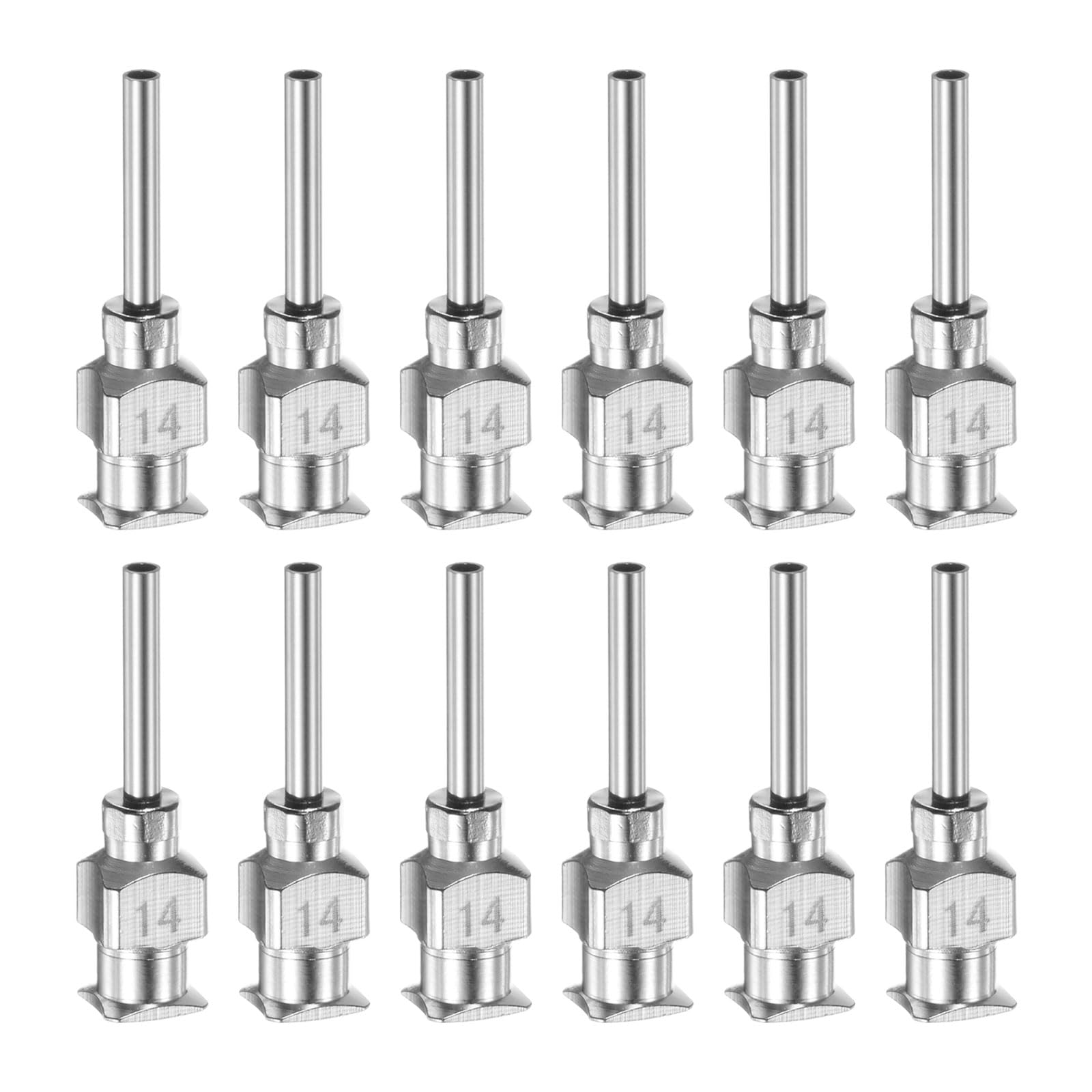HARFINGTON 12pcs 18Gauge Stainless Steel Dispensing Needles, 1/2" All Metal Glue Needle Tube Blunt Tips Luer Lock for Thick Liquids, Ink, Glue, Lab Use — Amazon image 13