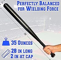 Vista 8 de Aluminum Baseball Bat - 28-30 Inch 35 Oz - Softball, Self Defense, Batting Practice, Pickup Games and Home Security - Metal Tball Bat