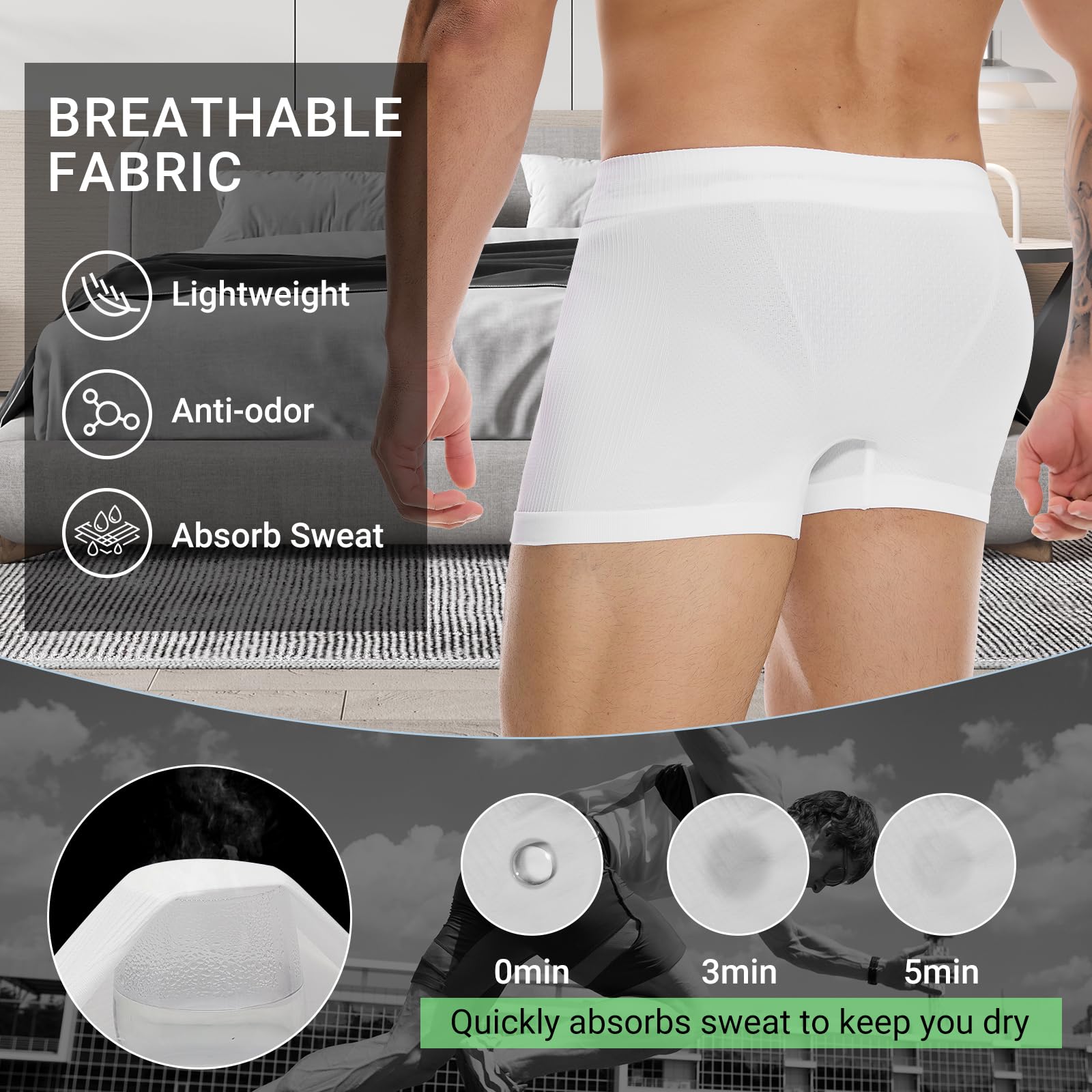 MEETWEE Leggins de Compresión para Hombre Running Fitness Yoga