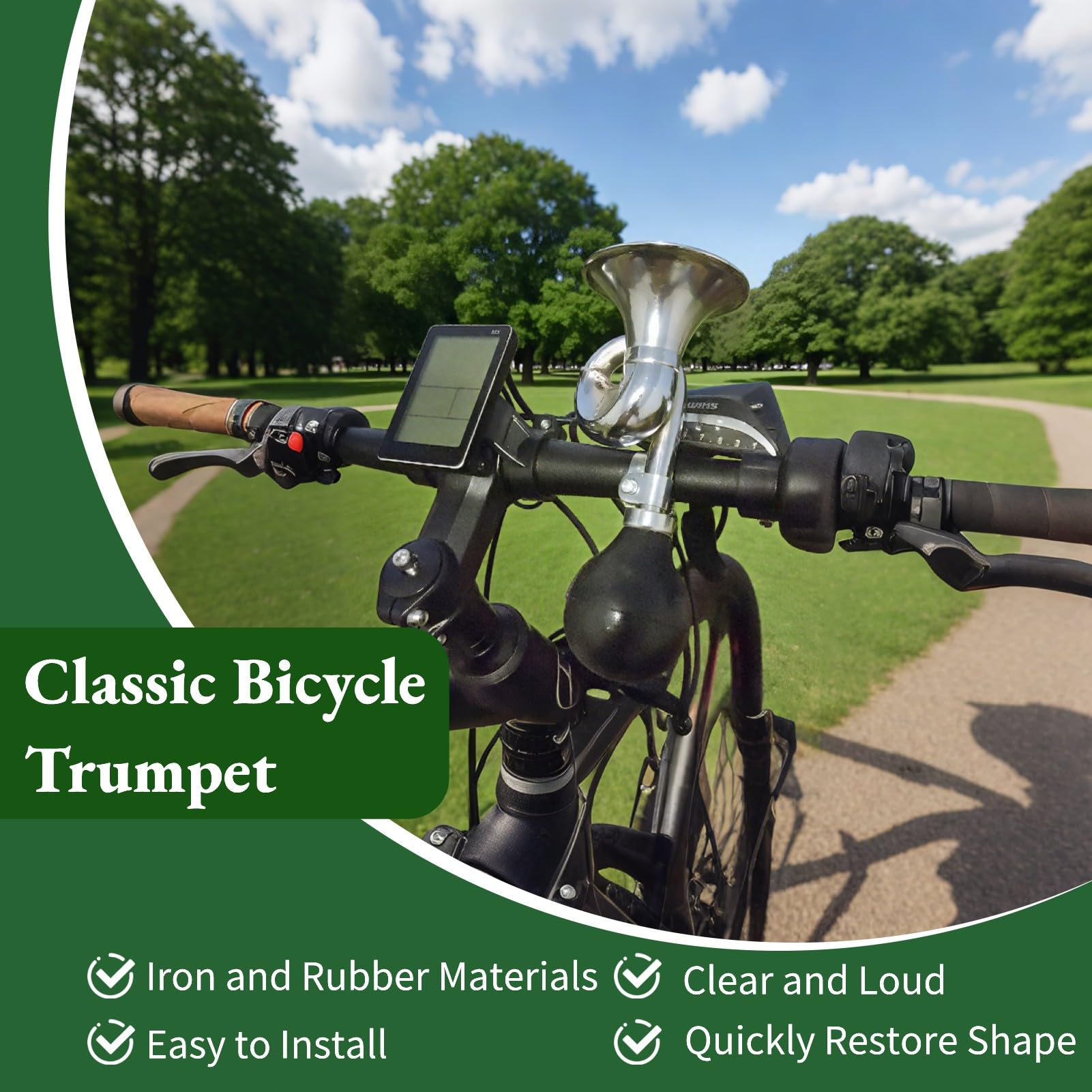 Tromba classica per bici mountain bike manubrio strada