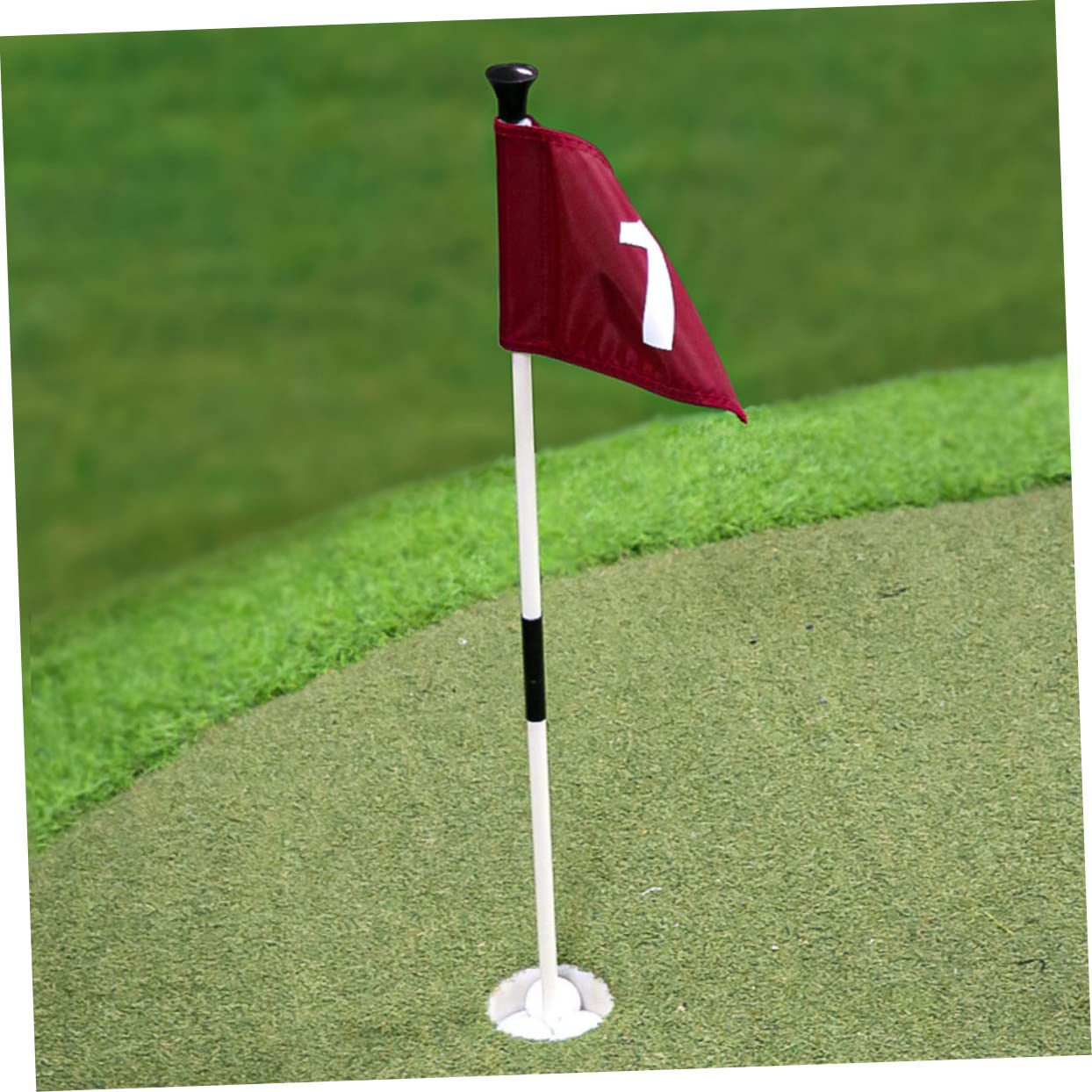 Golf Fahne für Training Leicht zu Tragen mit Abnehmbaren Teilen Satz aus Abs und Glasfaser für Fahnenmast und Golfspiel dem Übungsplatz