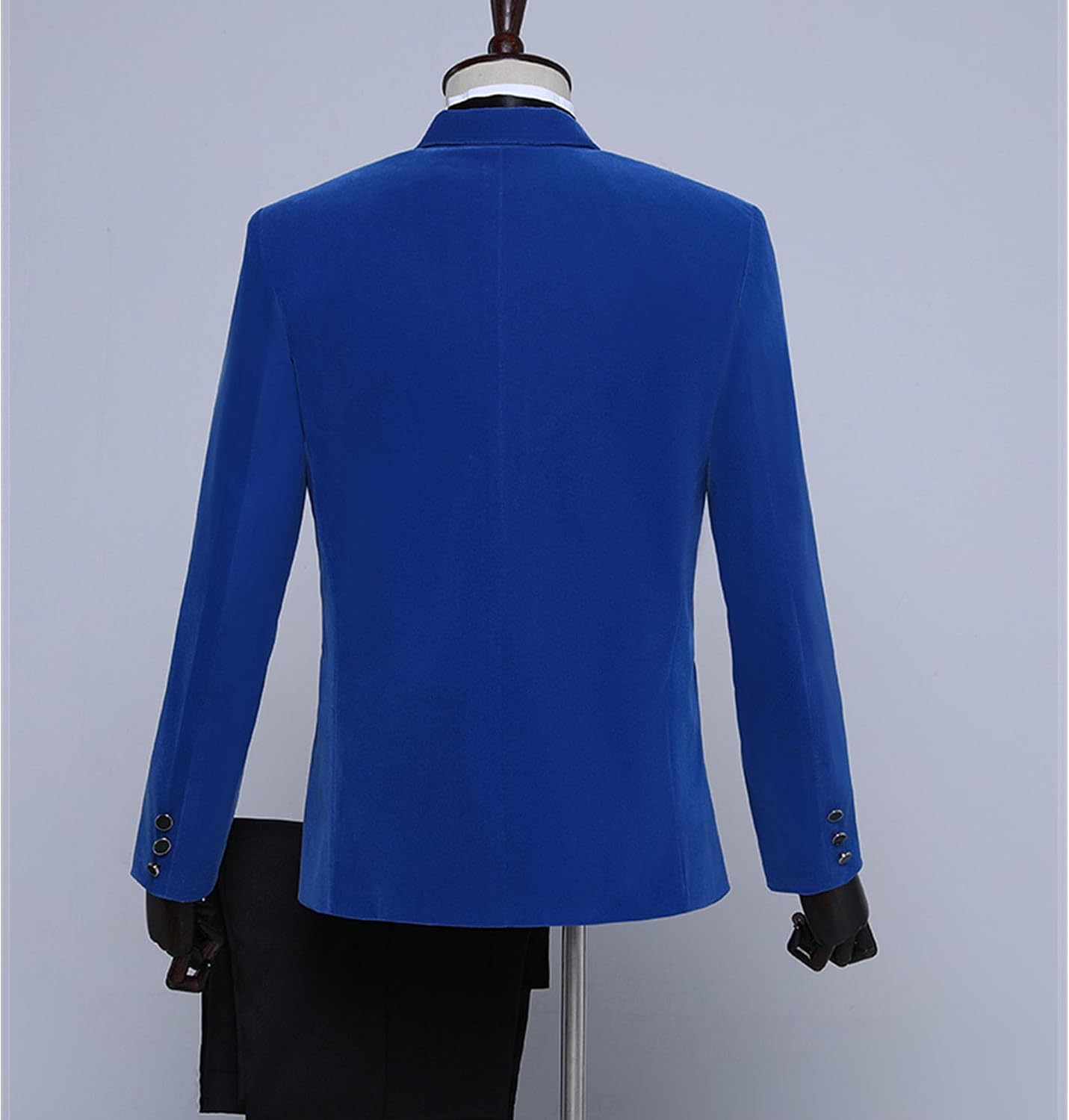Men's 1 Button Stage Performance Suit Peaked Lapel Tuxedo Dinner Jacket Pants Wedding Prom Tuxedo Suits Bow Tie