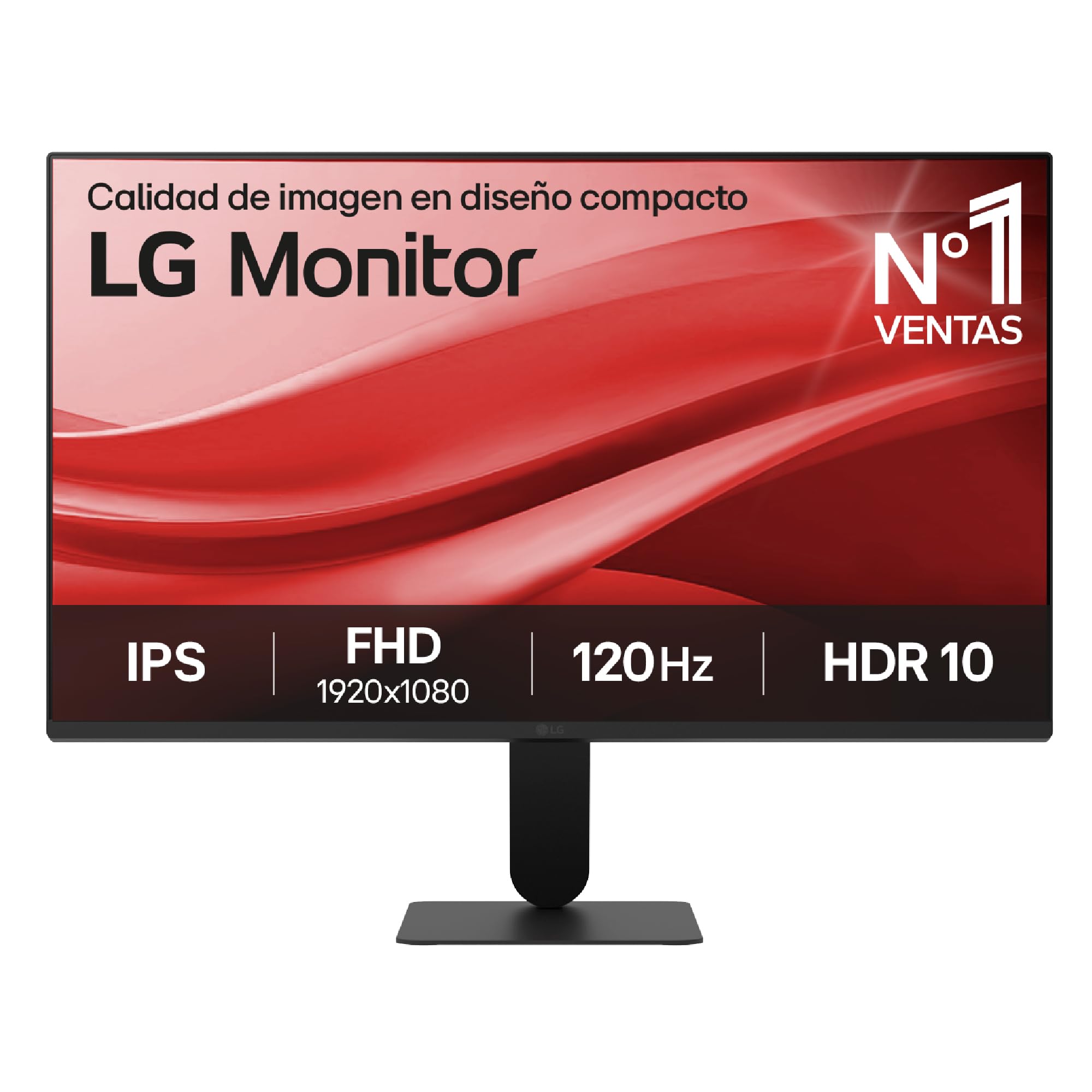 LG Monitor 24U411A-B - 24'', FHD(1920 x 1080), IPS, 120 Hz, 16:9, Negro | sRGB 99%, Panel IPS, HDMI 2,0, Modo Lectura, Antiparpadeos