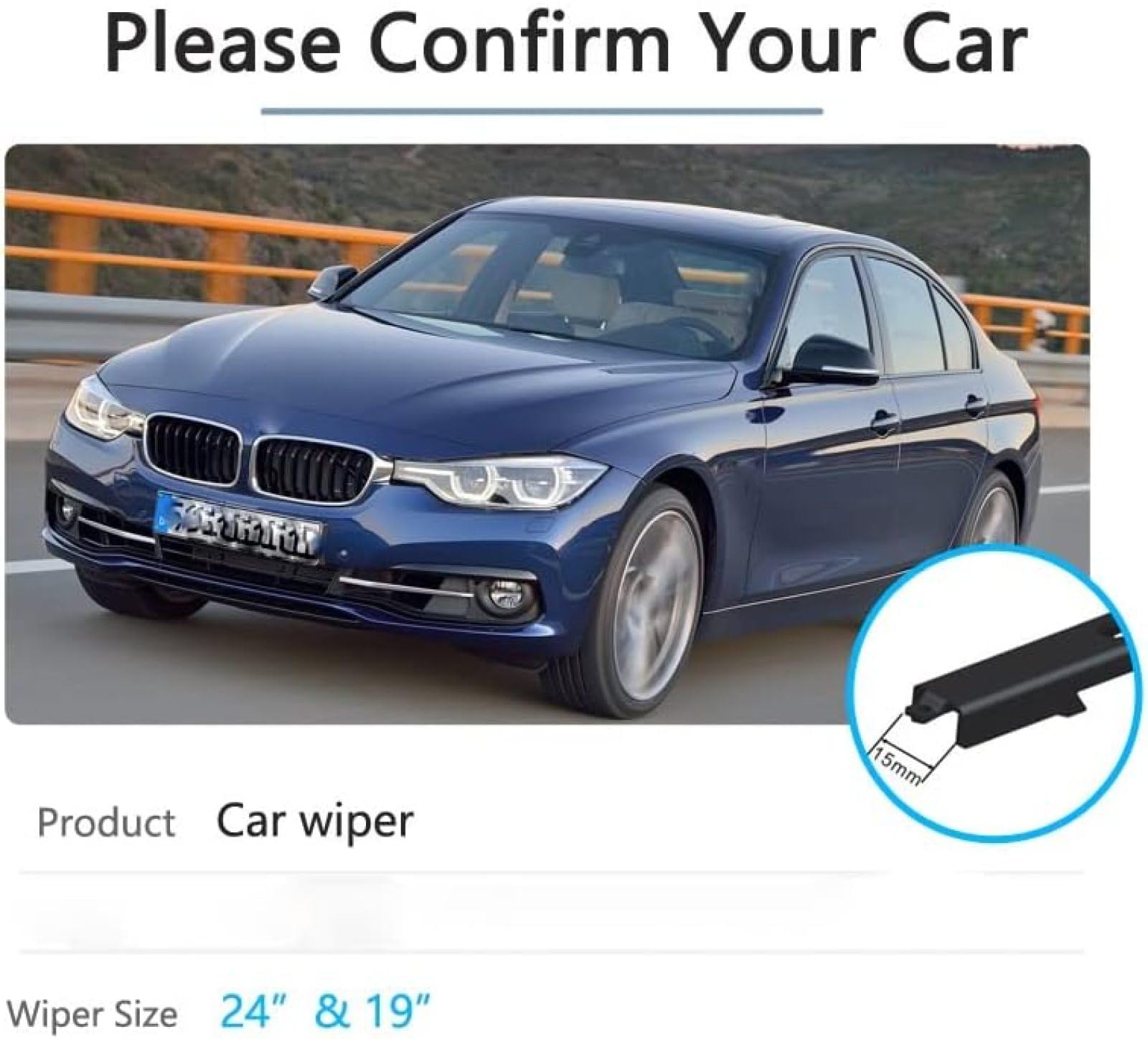 Kit 2 Spazzole Tergicristallo Anteriori Per BMW Serie 4 F36 (2014+) E X4 - Andreini, 600+450mm