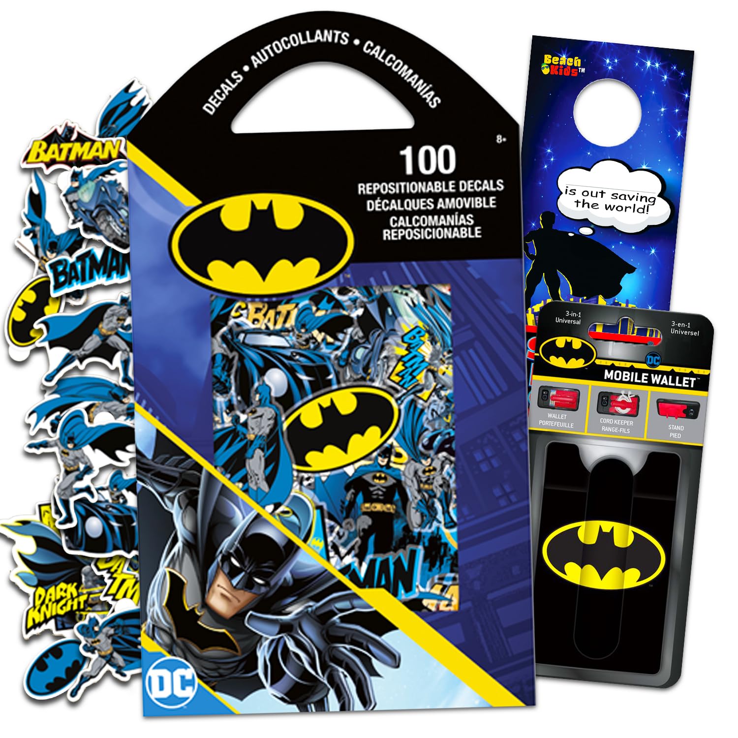 Autocollants Batman stickers pour ordinateurs portables et téléphones portables - Lot de 100