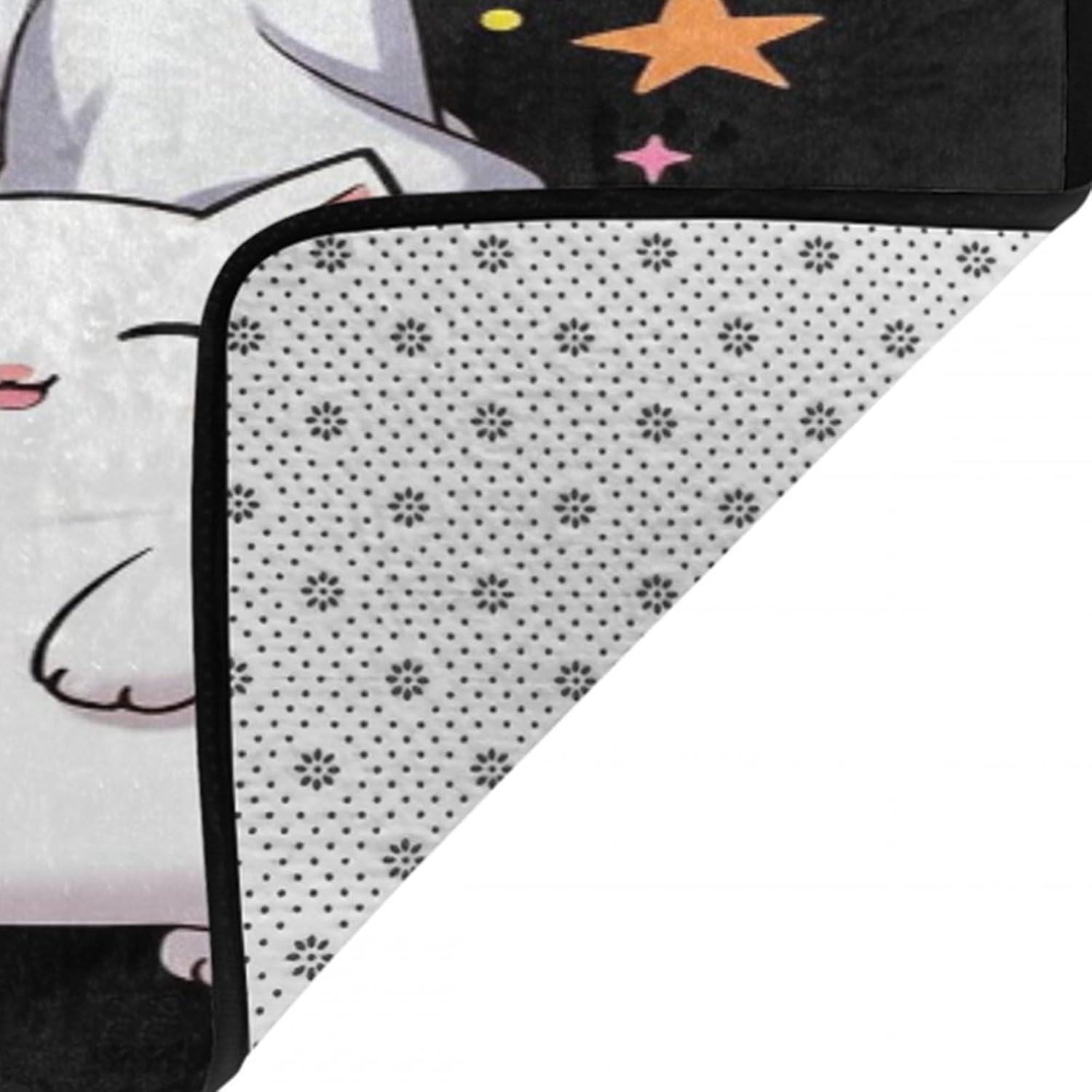 Memory Foam Just A Girls Who Loves Anime Ramen and Cat Area Rug Play Rug Carpet for Bedroom Dorm Room - Comfort Bathroom Rug Mat with Anti-Slip Backing, 60" Lx39 W