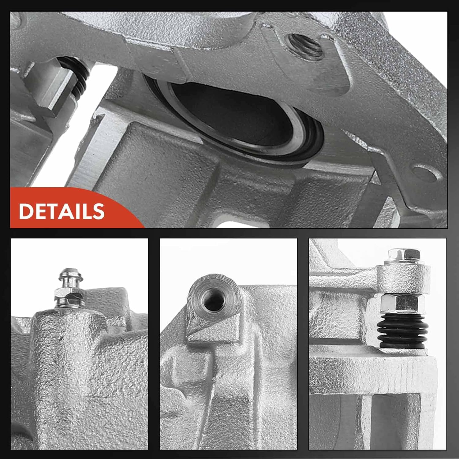 A-Premium Disc Brake Caliper Assembly with Bracket Compatible with Select Chevy Models - Caprice 2011 2012 2013 2014 2015 2016 2017 - Front Right Passenger Side