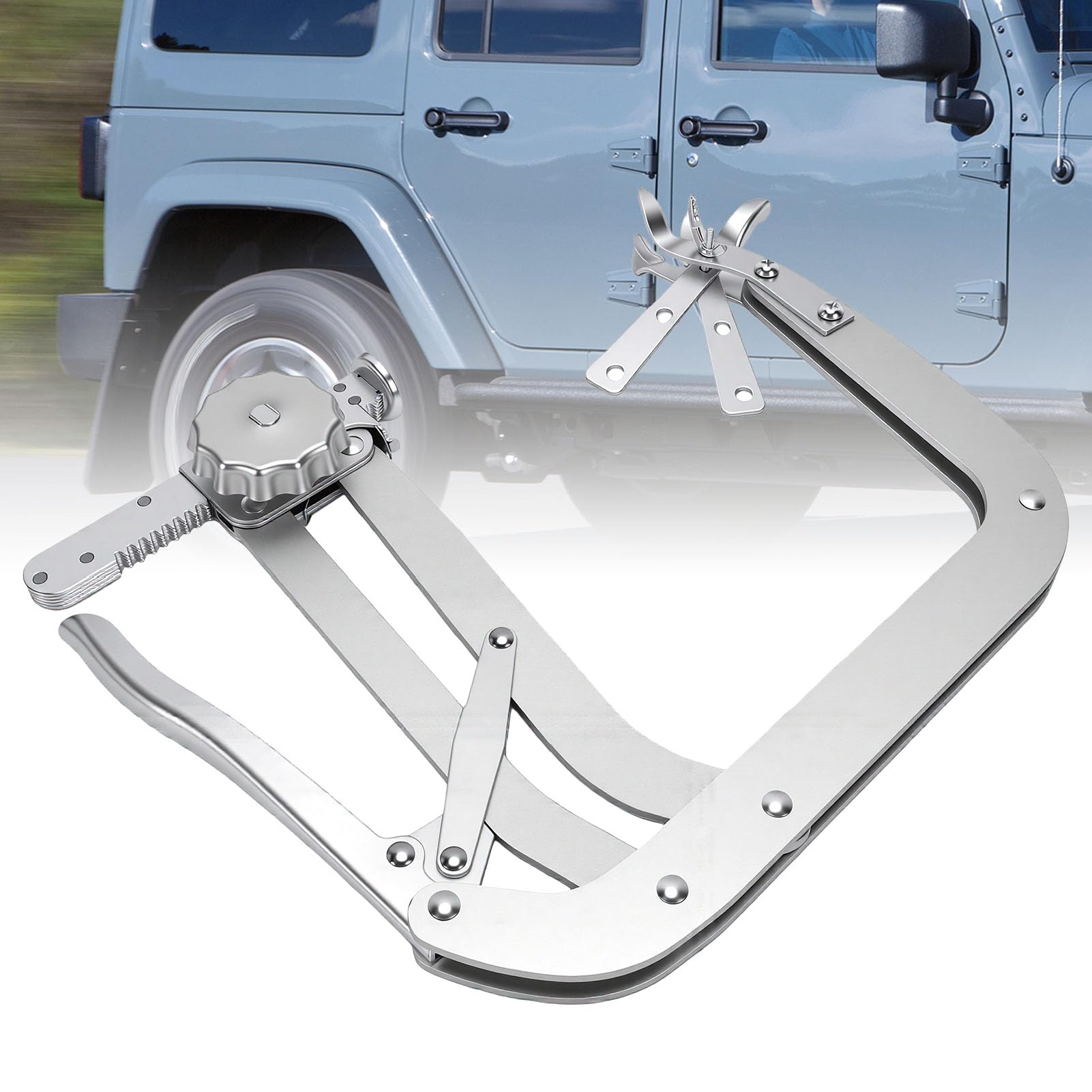 AMONIDA Compressore Molla Valvola 10 Pollici Acciaio Carbonio 50 | Compatibile con motori a valvole in testa, profondità della gola di 255 mm, impugnatura da 205 mm, include morsetti offset
