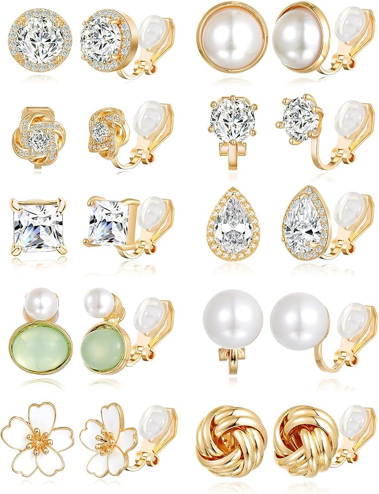 Clip On Earrings Variety Set