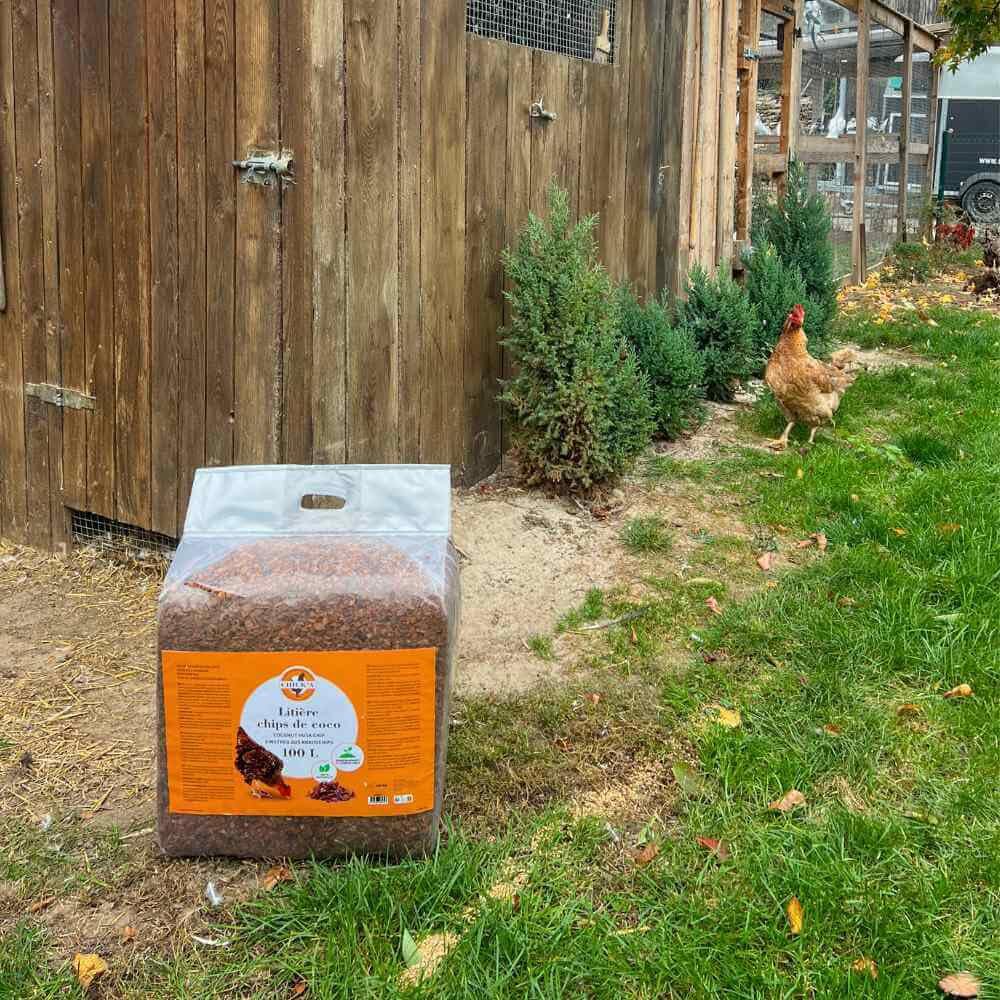 horizont Kokoseinstreu 100 L grob für Geflügel, Kleintiere