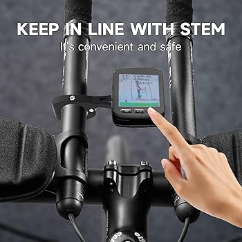 Aero Bar Bike Mount - Fit For Road Cycling 22.2mm & 22.4mm Handlebars, Compatible With Bike GPS Computers - Garmin, Wahoo, Bryton, Cateye, GoPro Full Range & Flashlight