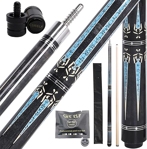 Miniatura 10 de Billairds taco de billar, palo de billar de 58 pulgadas, palo de billar de arce, palos de mesa de billar de 19.5 oz/20 onzas