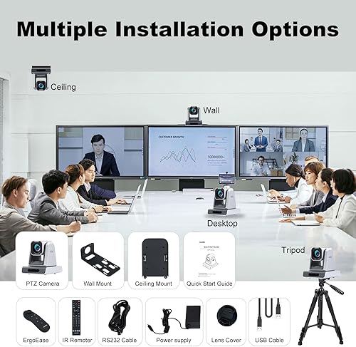 Miniatura 8 de zowietek Cámara PTZ PoE nativa 4K NDI | HX3 (certificada) con zoom óptico 18X, salidas HDMI y SDI simultáneas, RTSP/RTMP (s)/SRT, transmisión en NDI